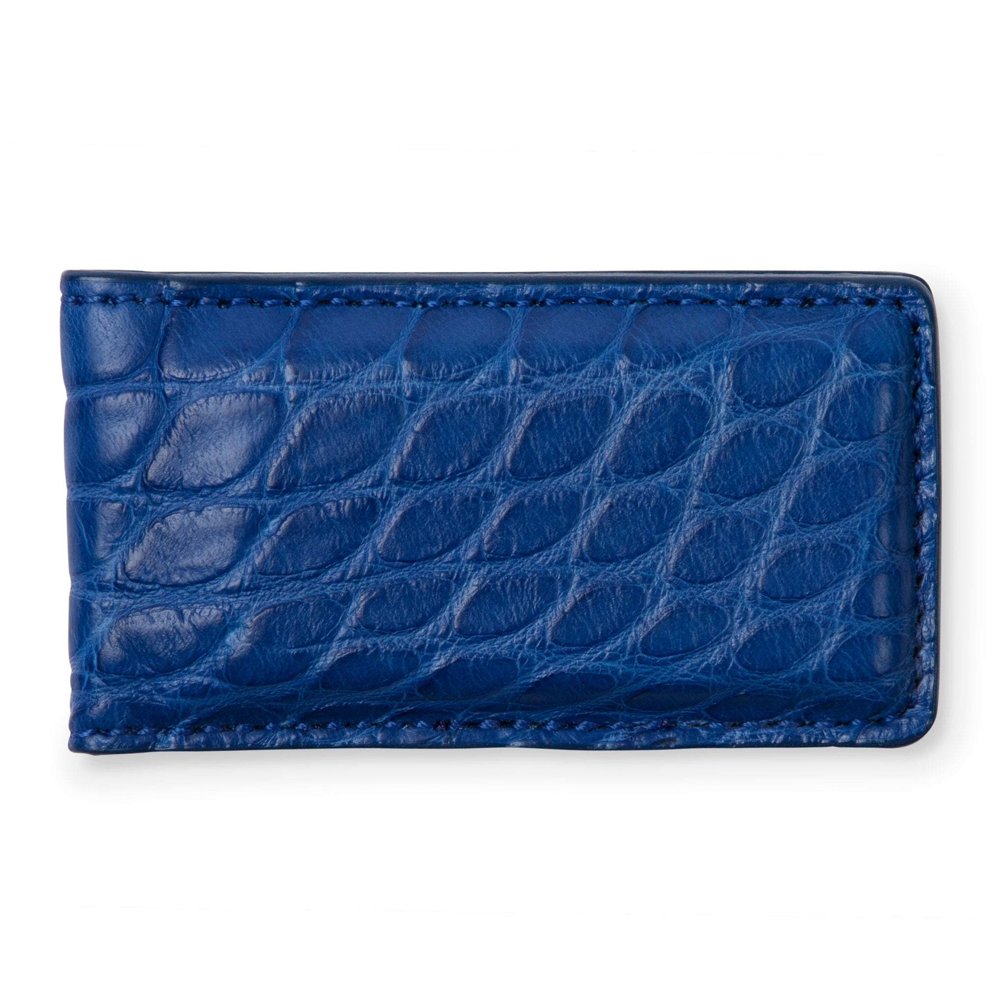 Cobalto Blue Alligator Money Clip