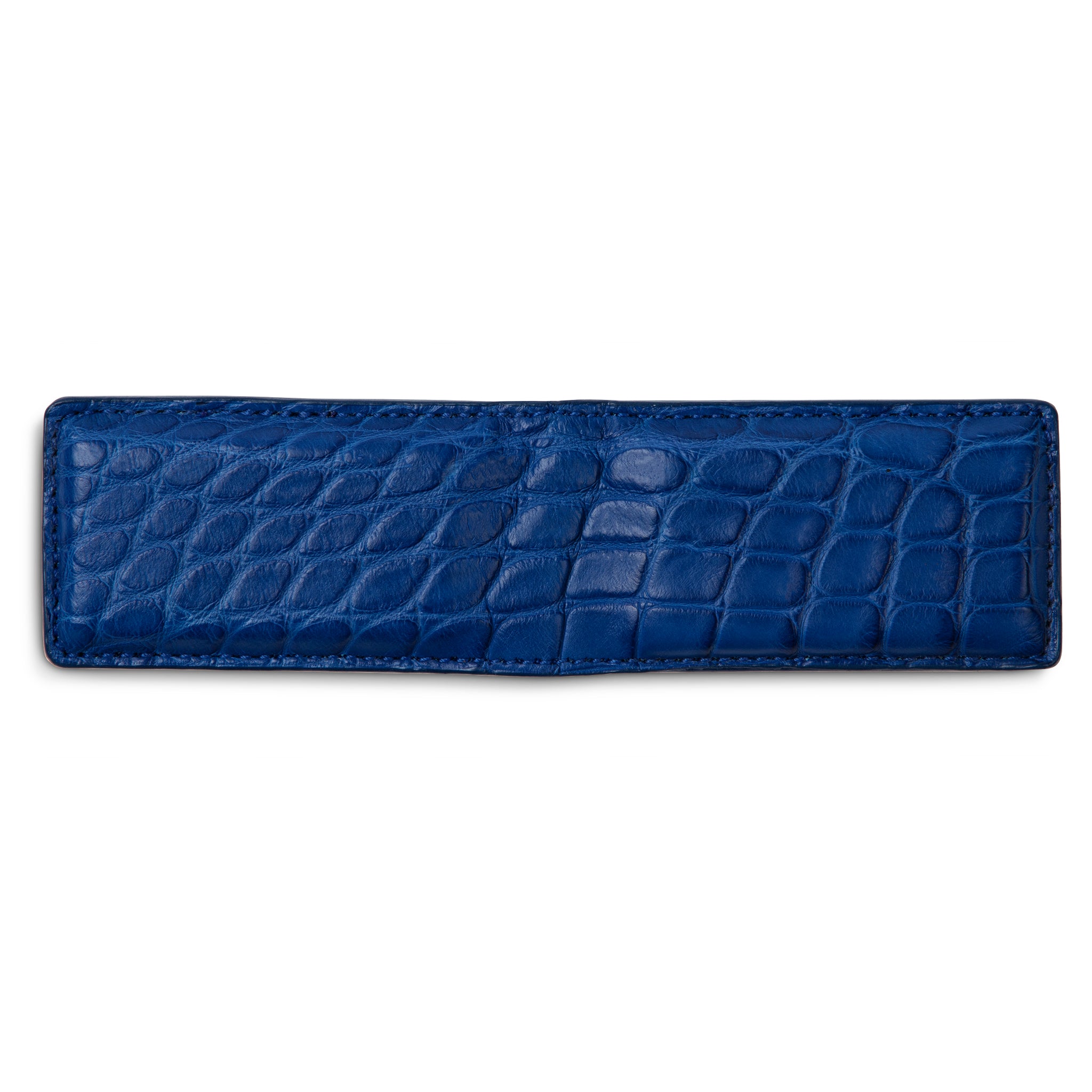 Cobalto Blue Alligator Money Clip