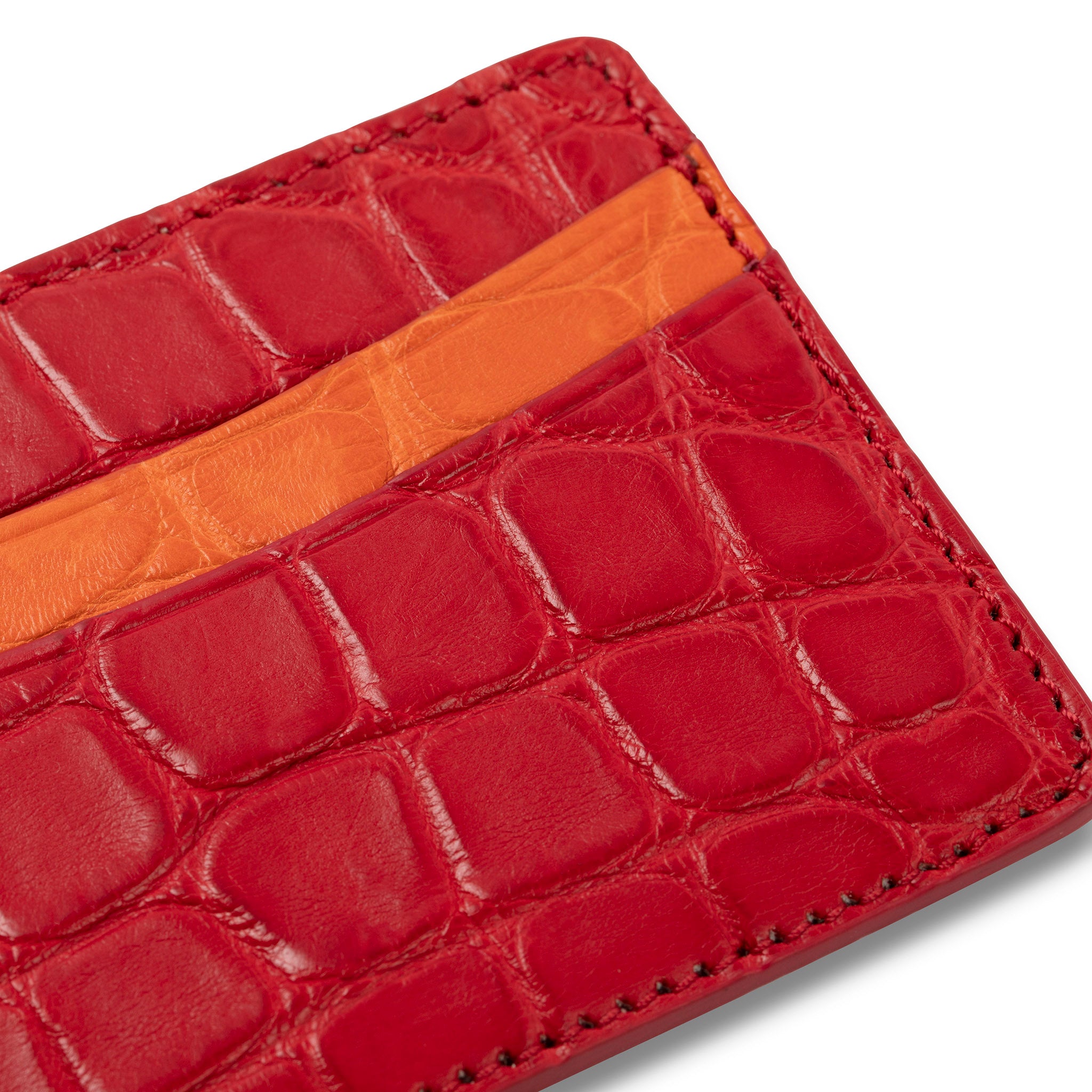 Negroni Alligator Card Case Wallet