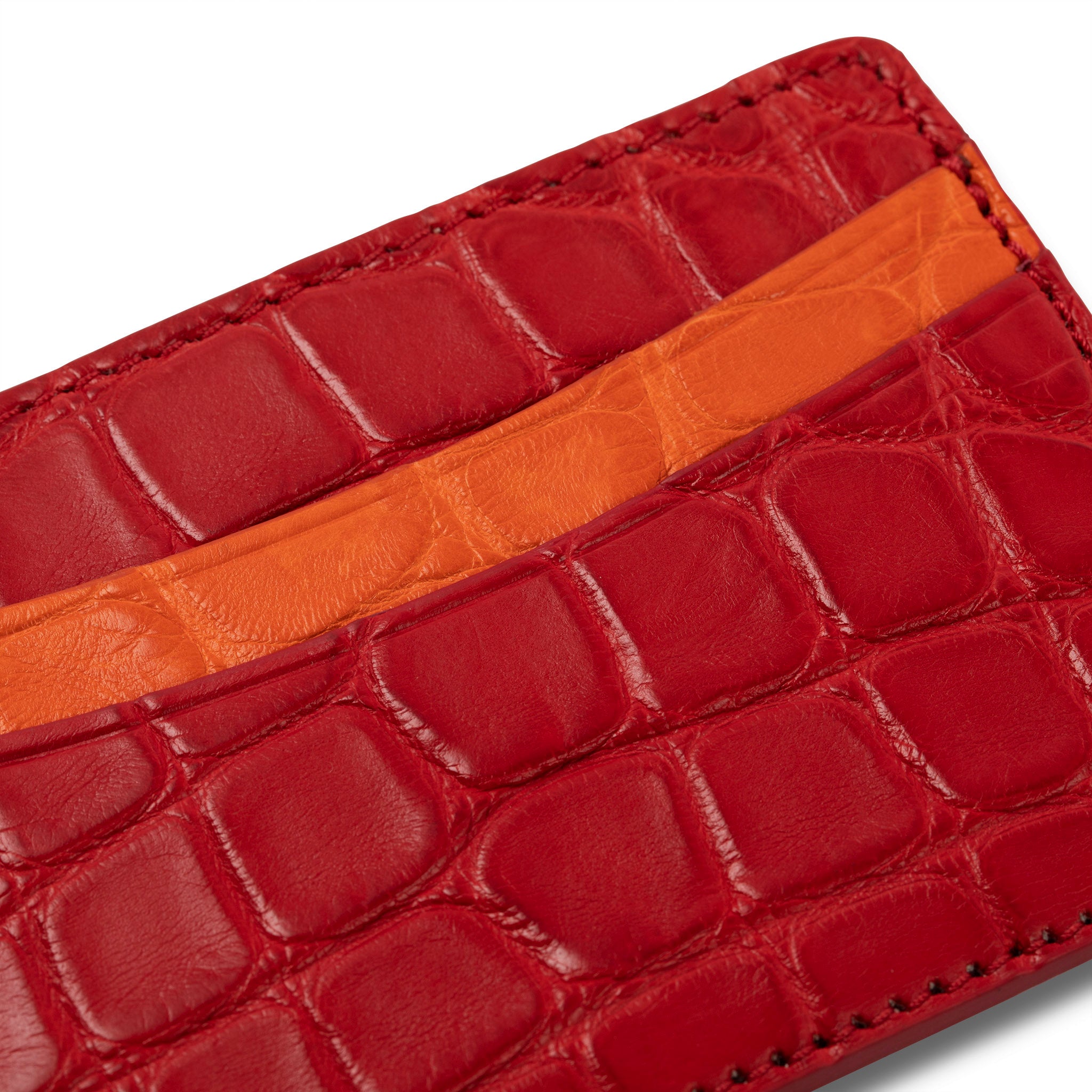 Negroni Alligator Card Case Wallet