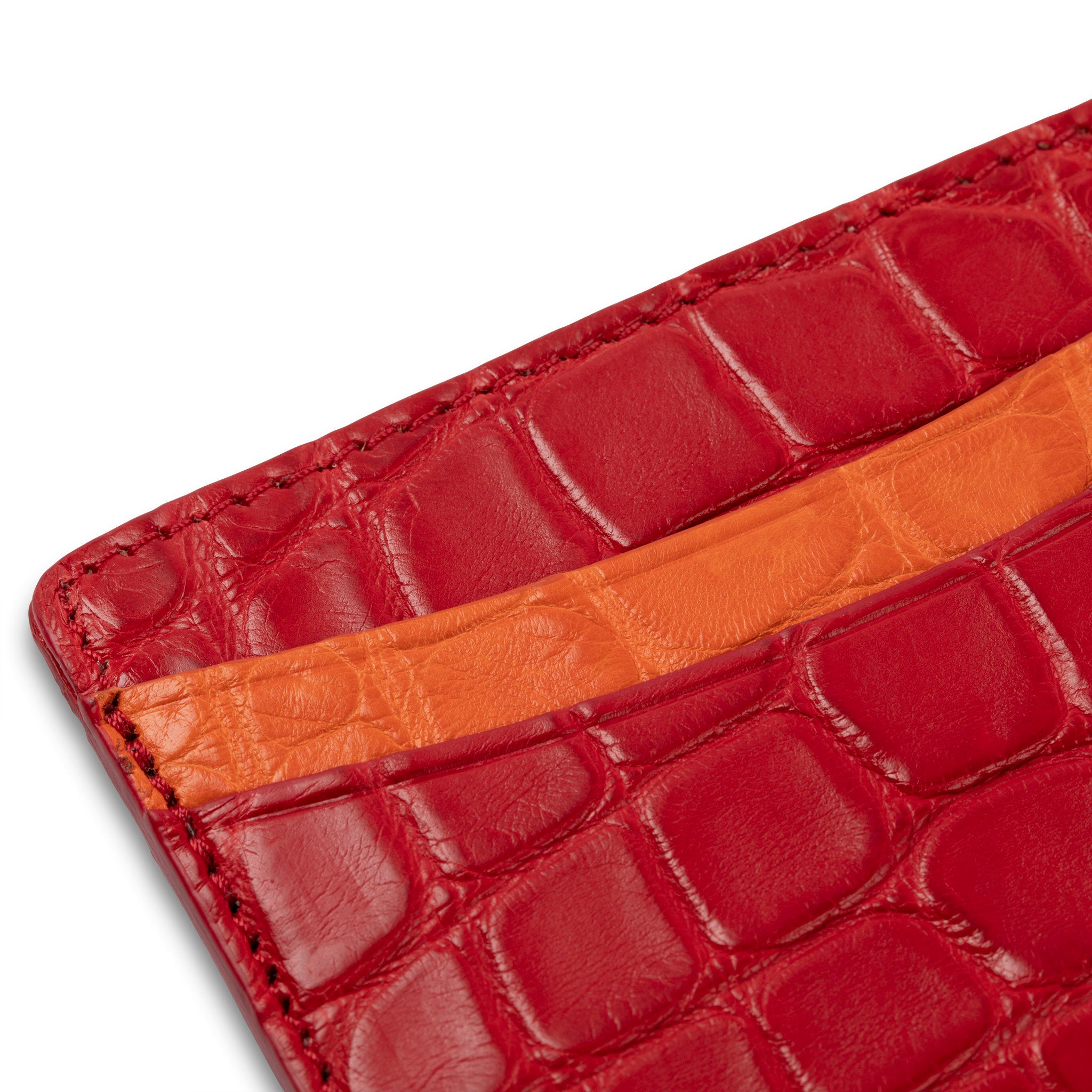 Negroni Alligator Card Case Wallet