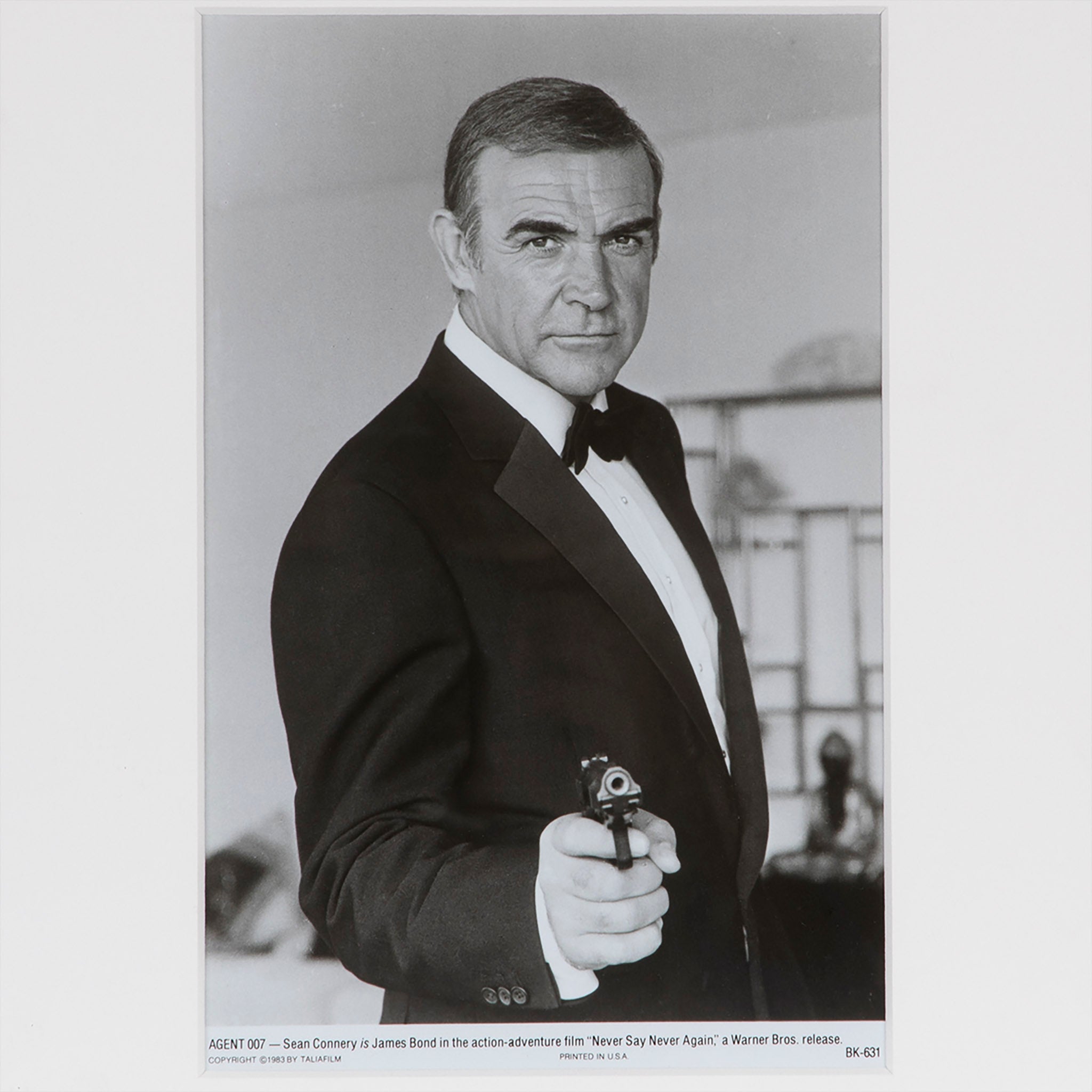 Framed Sean Connery 007 James Bond Photograph