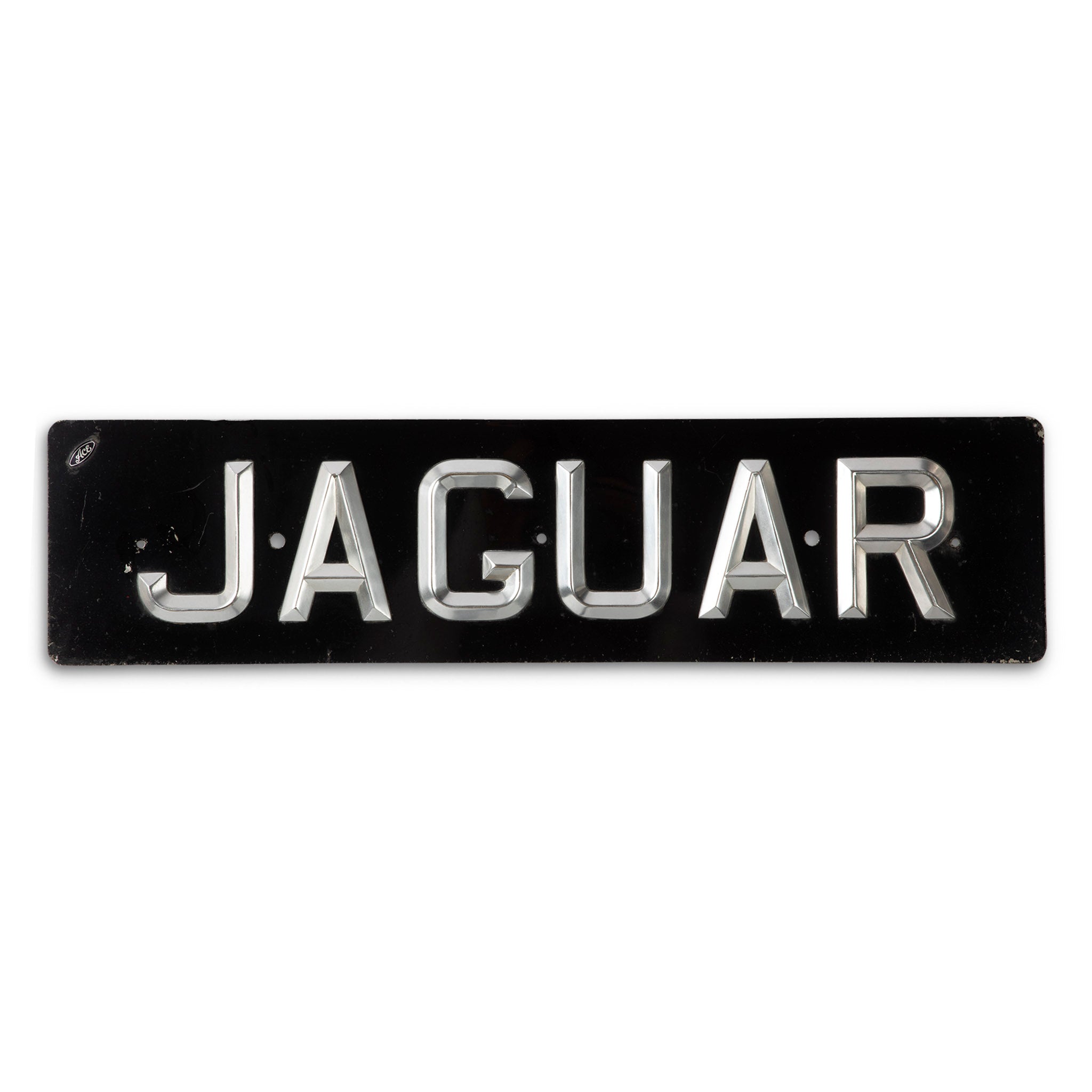 Jaguar Motors Showroom 1950s Dealers License Plate