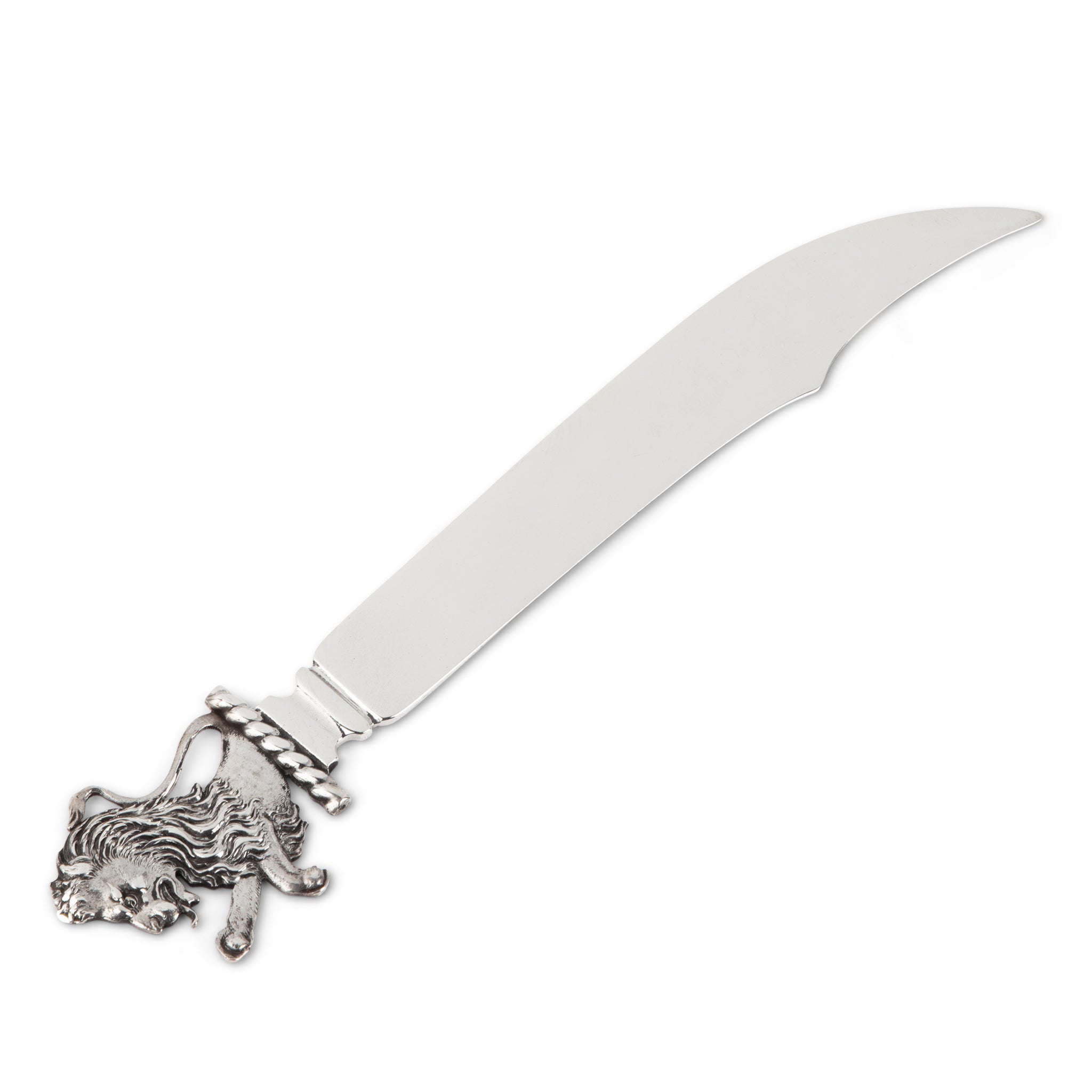 George Shiebler Rampant Lion Sterling Letter Opener