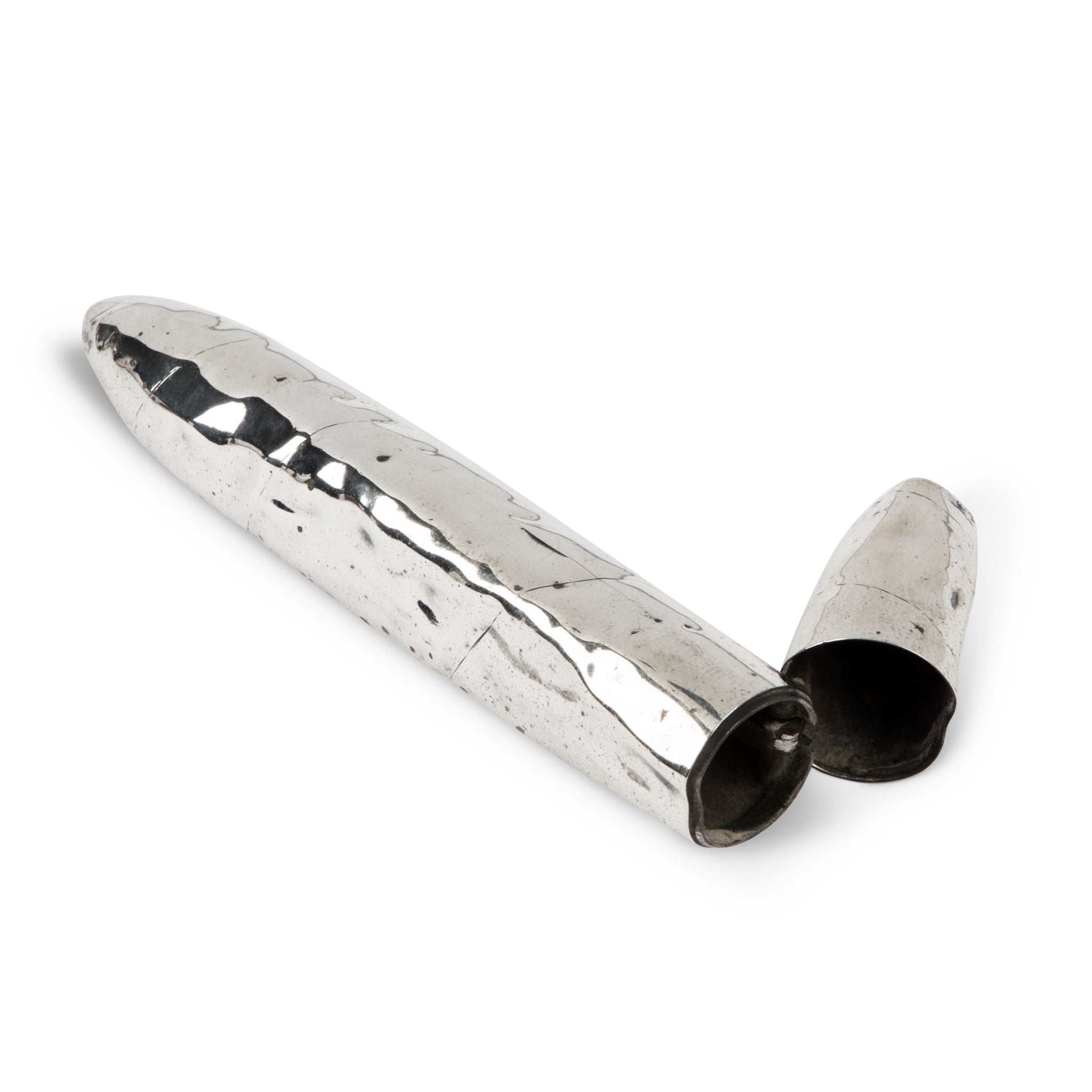 Perfecto Cigar Trompe-l'oeil Silver Match Vesta