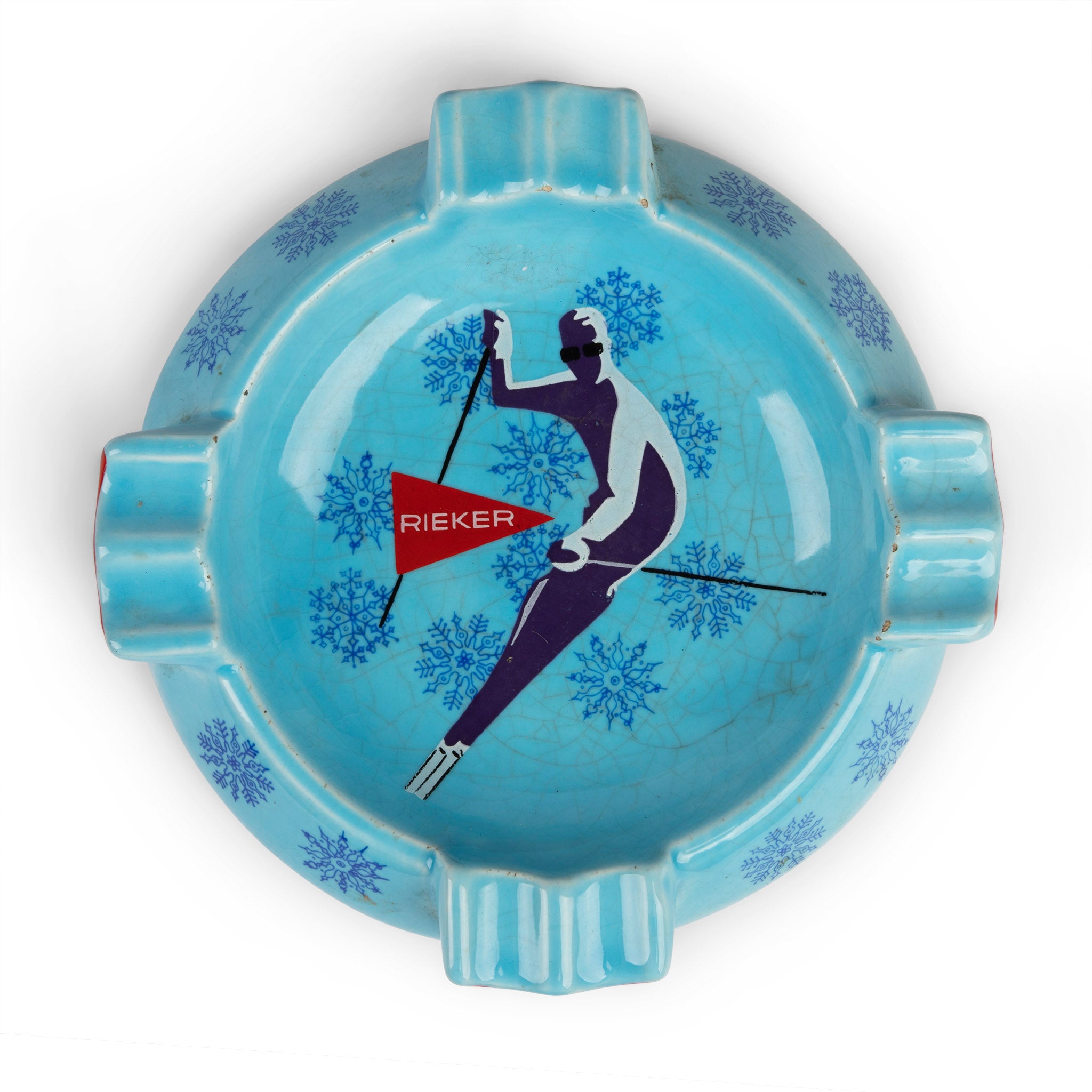 Midcentury Reiker Ski Ashtray