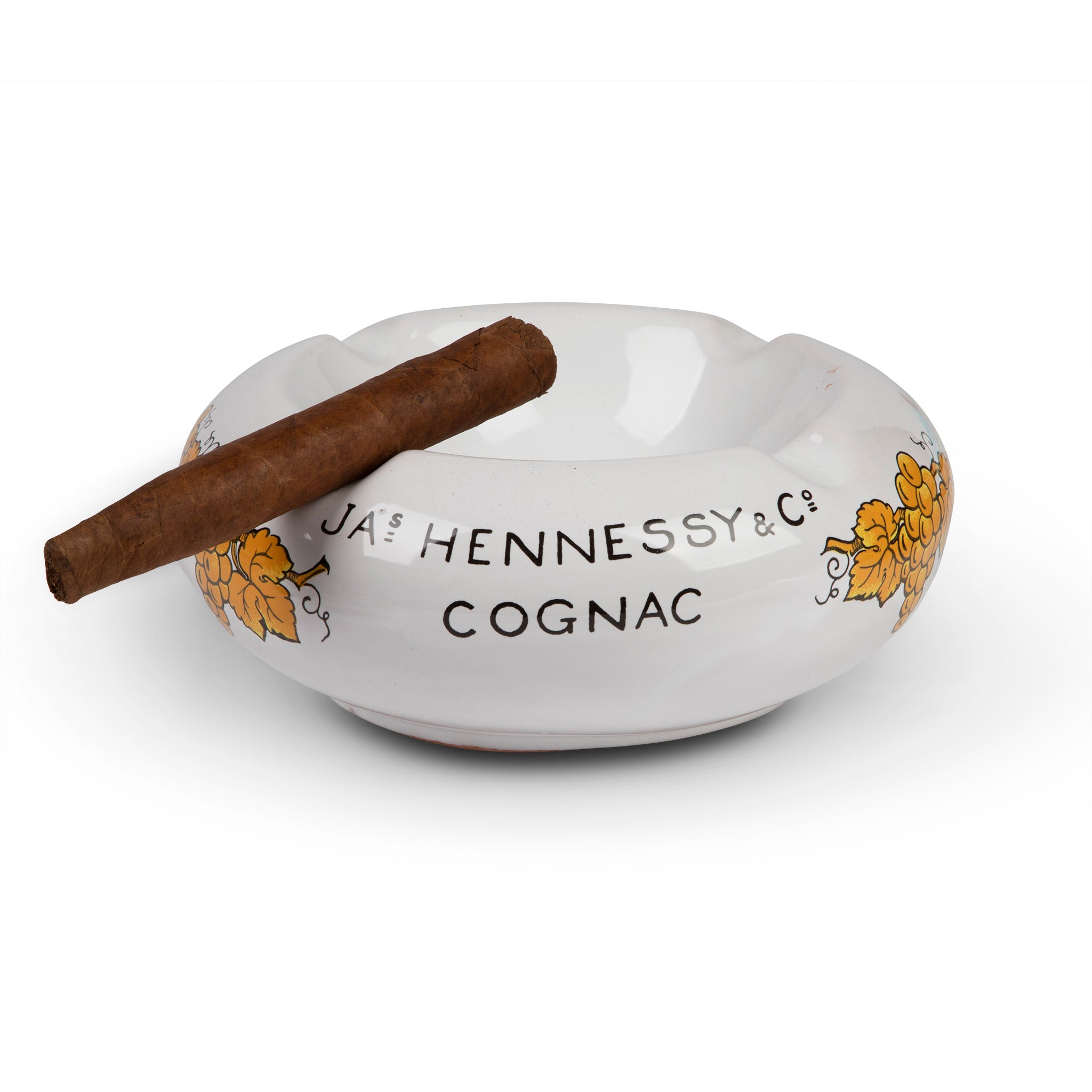 Vintage J.A.s Hennessy & Co. Cognac Ashtray