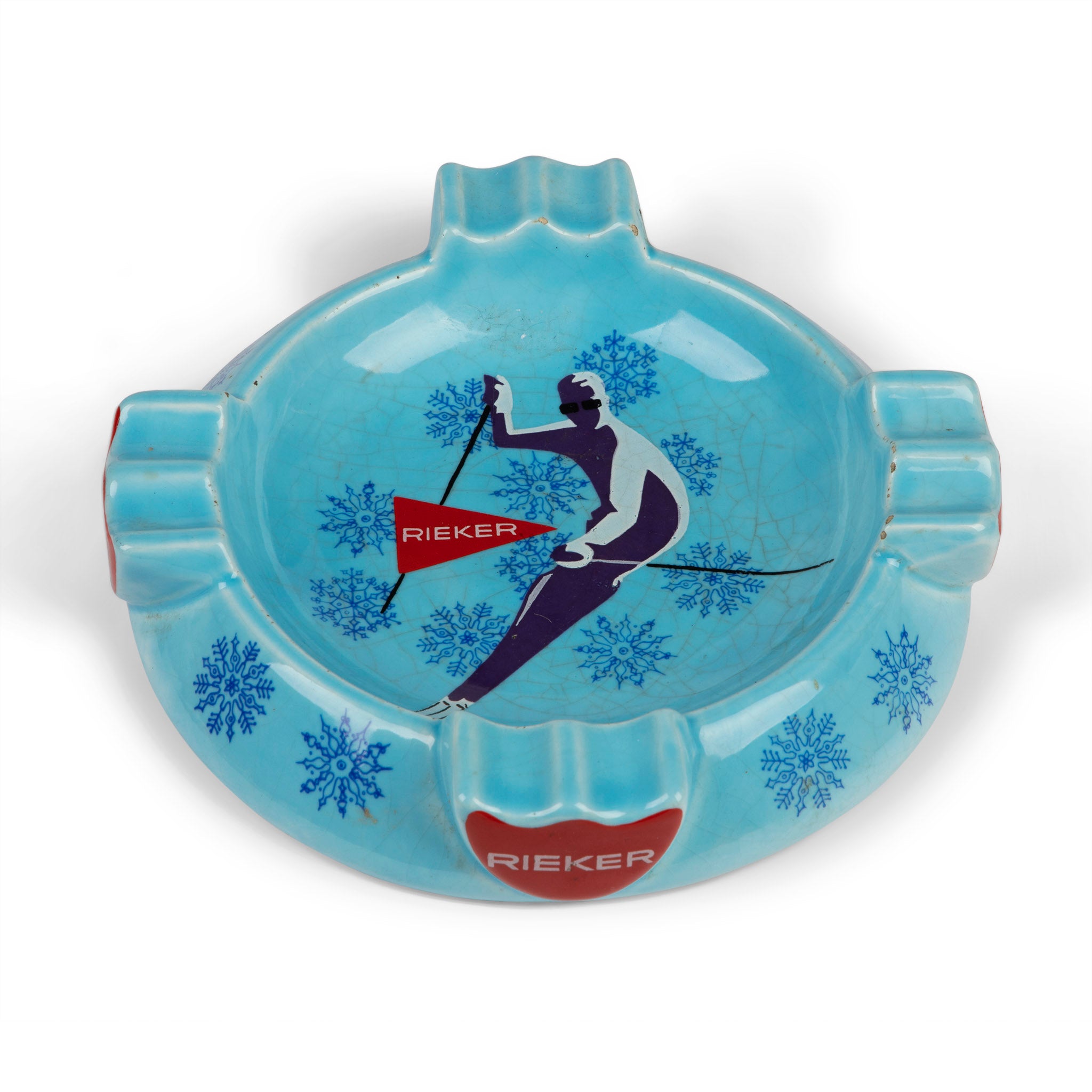 Midcentury Reiker Ski Ashtray