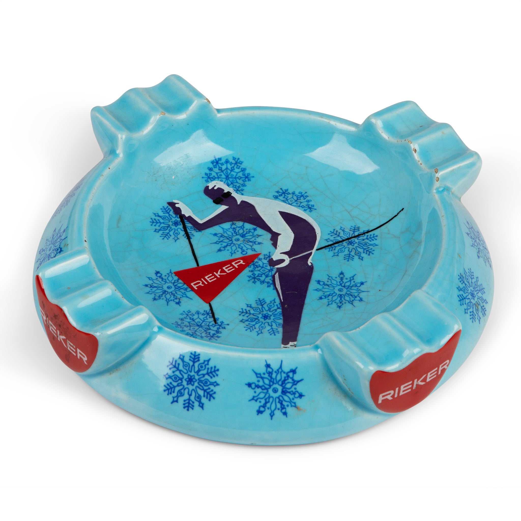 Midcentury Reiker Ski Ashtray