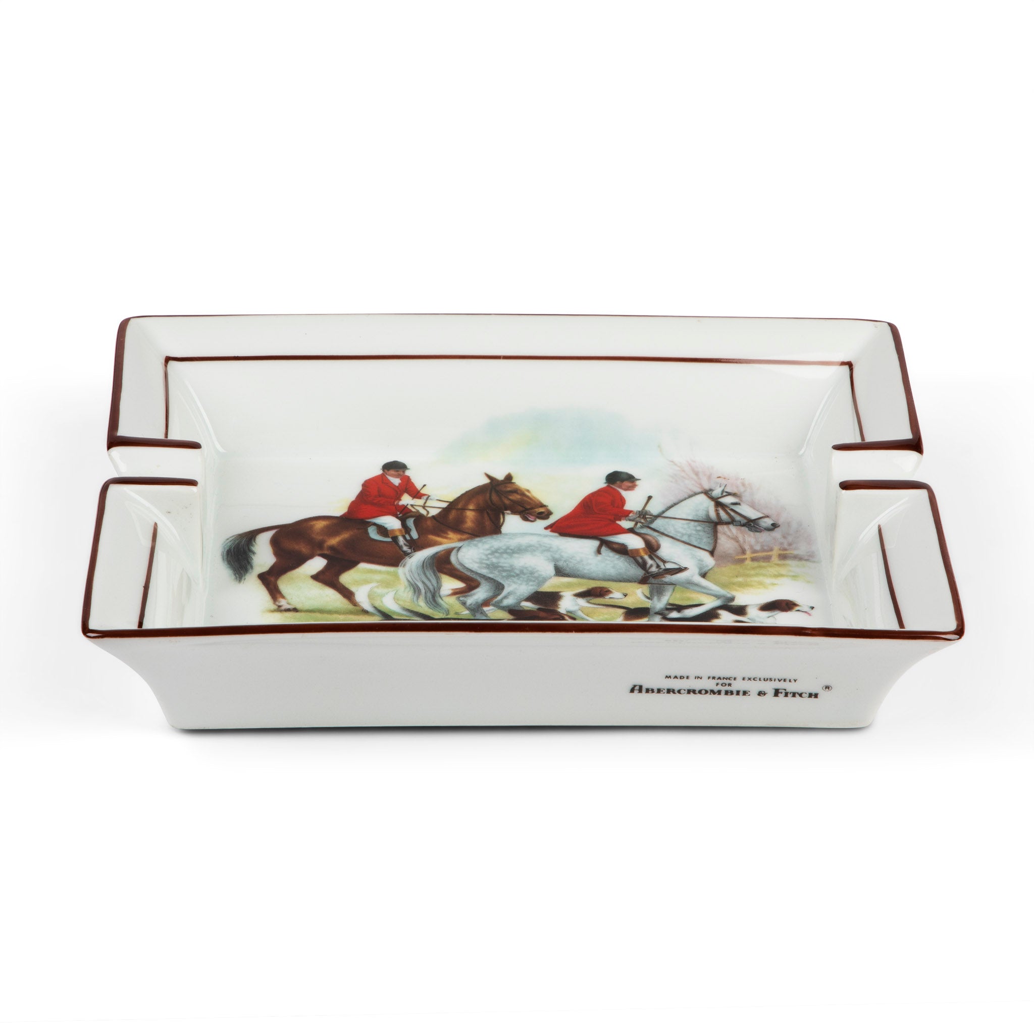 Abercrombie & Fitch Fox Hunting Scene Ashtray