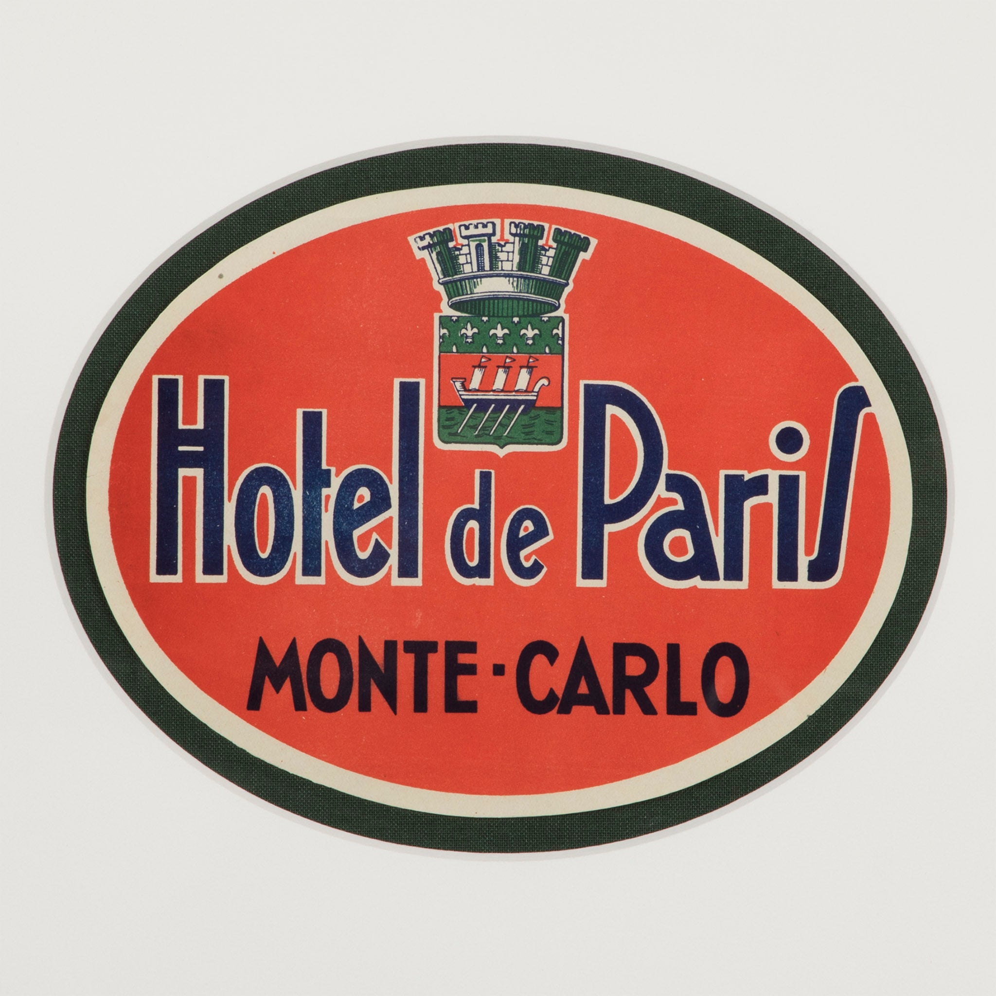 Hôtel de Paris Monte-Carlo Luggage Label