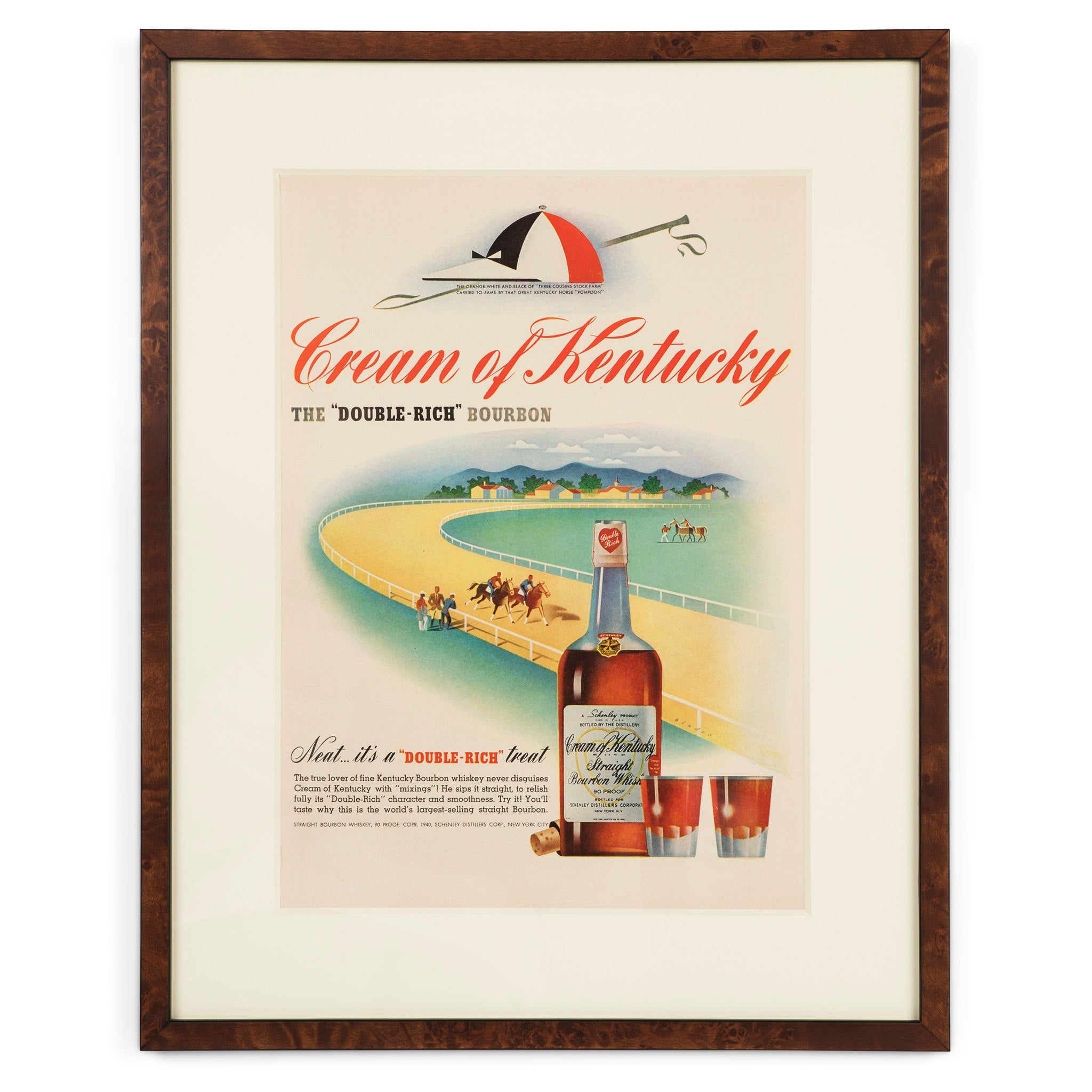 Cream of Kentucky Bourbon Whiskey Advertisement