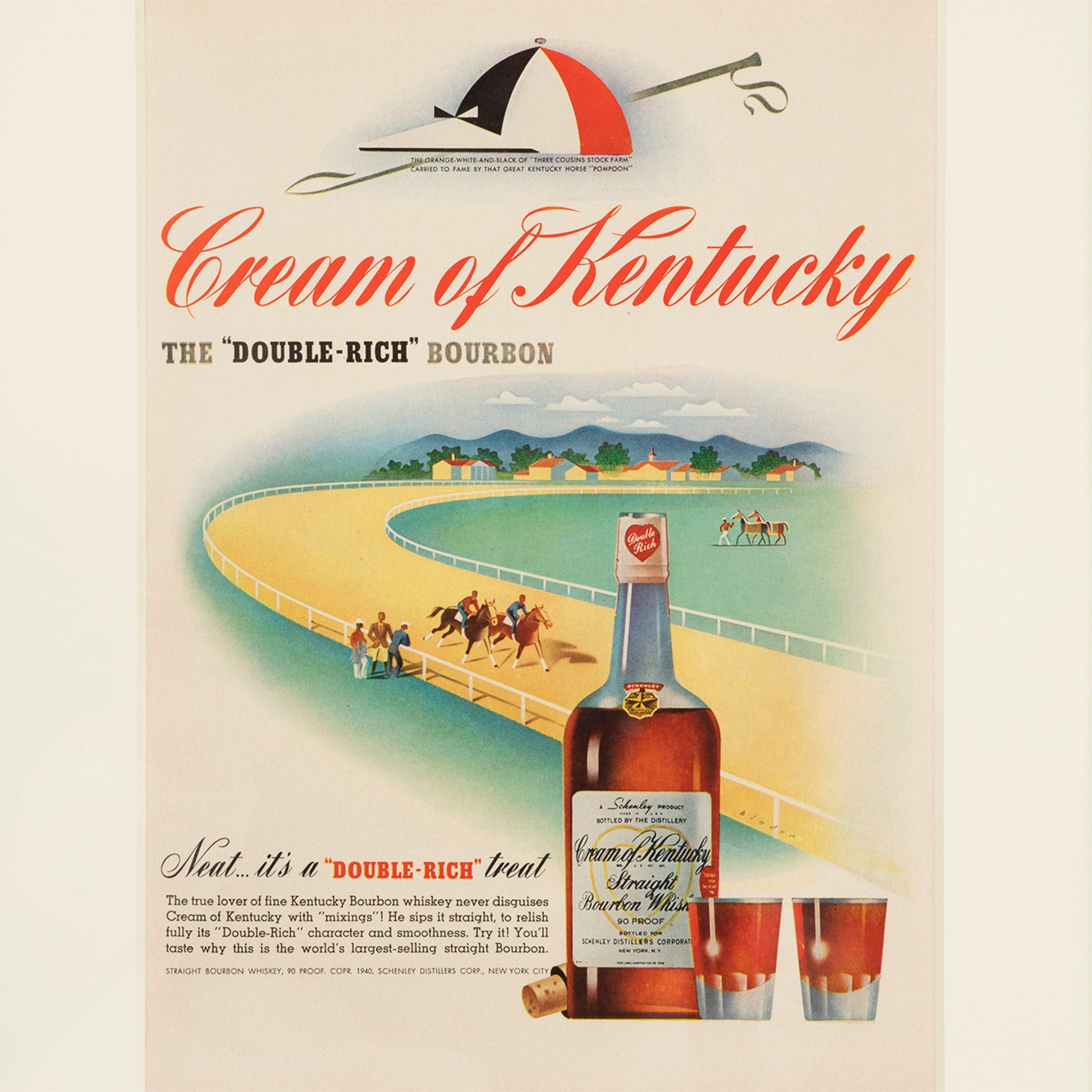 Cream of Kentucky Bourbon Whiskey Advertisement