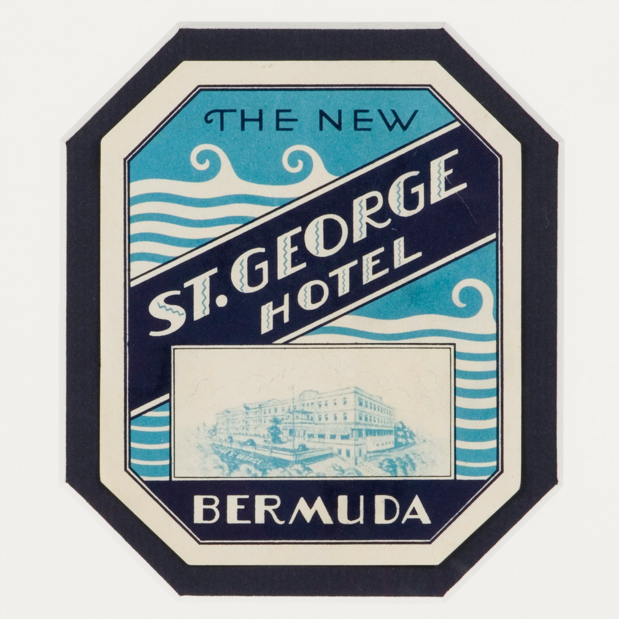 St. George Hotel Bermuda Luggage Label