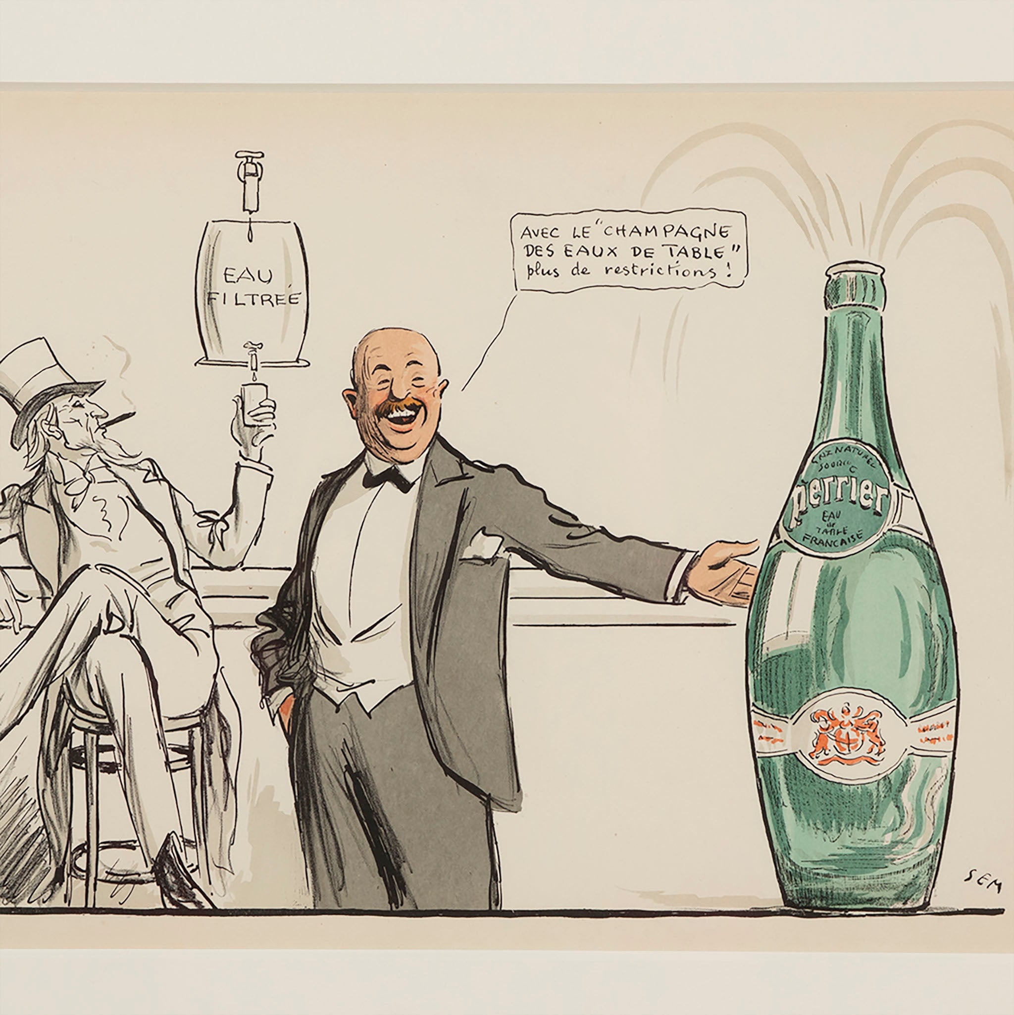 Perrier Champagne of Table Waters Poster