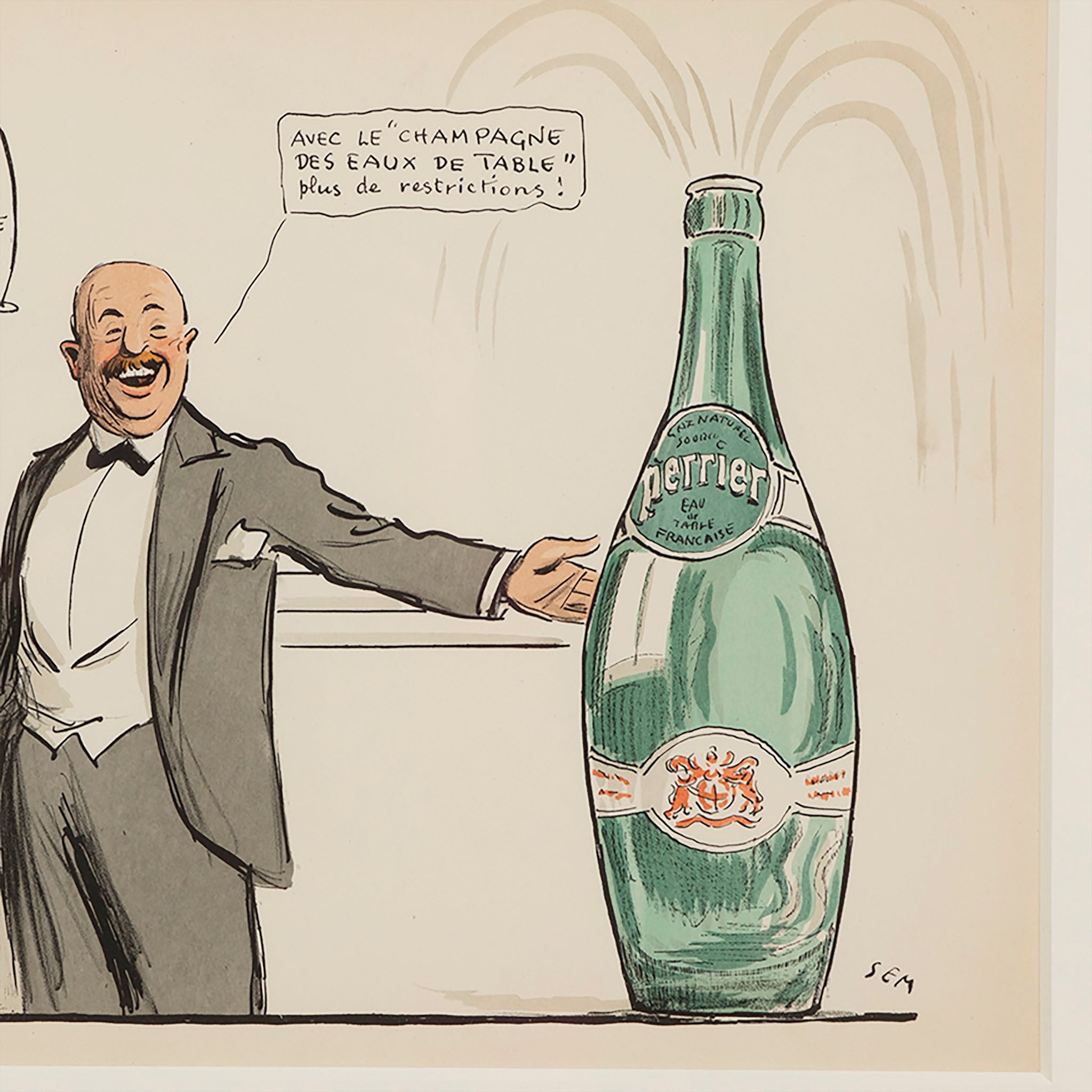 Perrier Champagne of Table Waters Poster