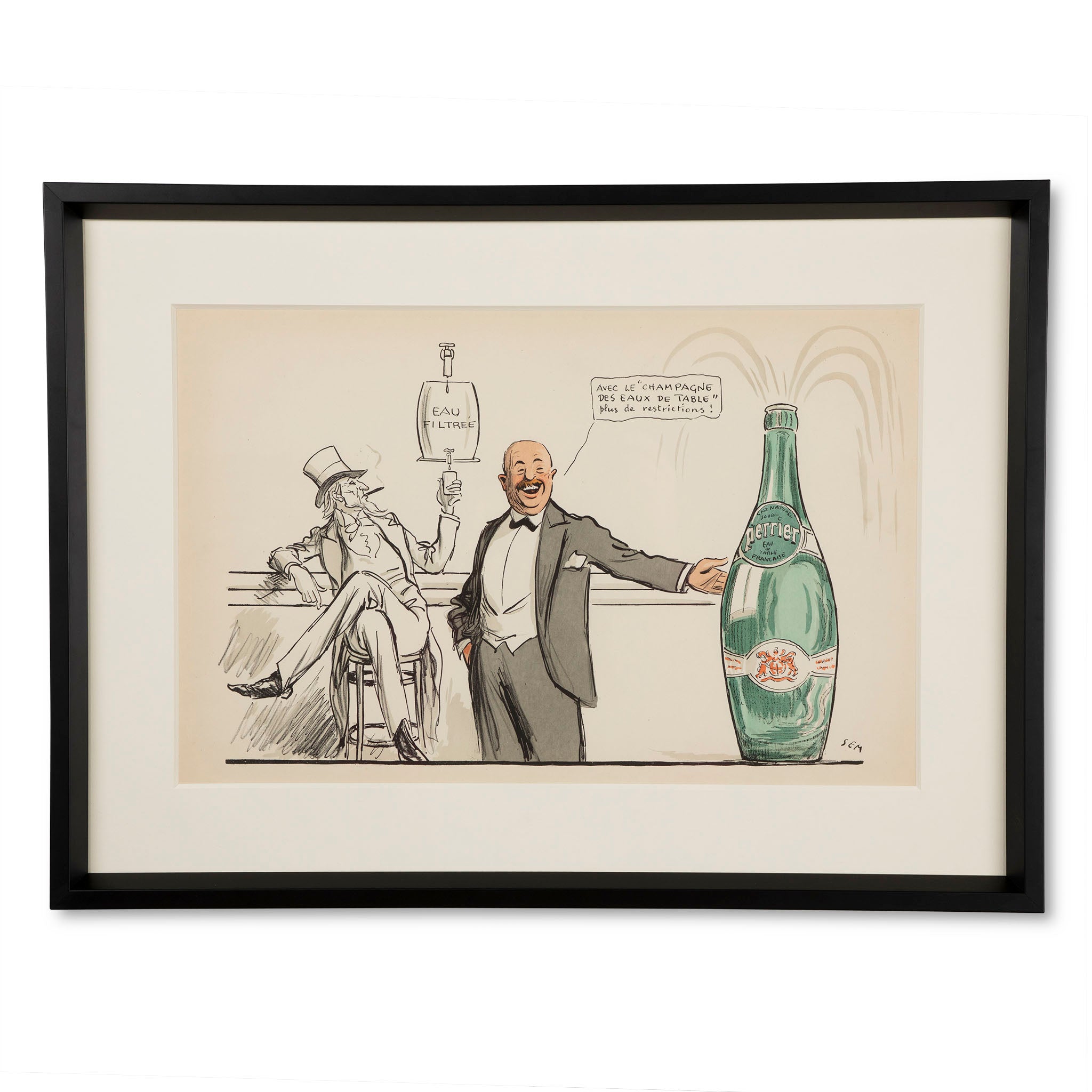 Perrier Champagne of Table Waters Poster