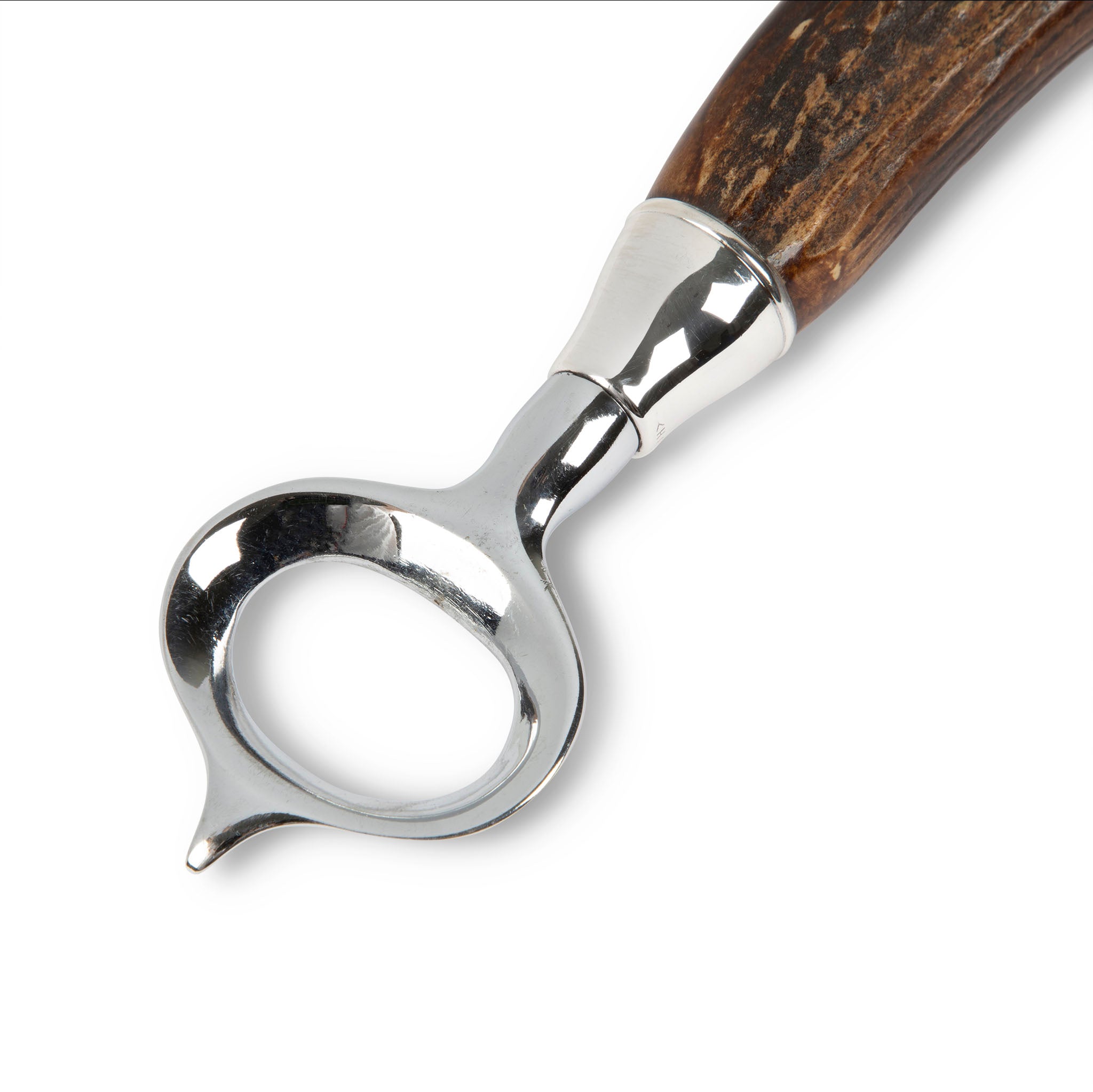 Antique Sterling Silver Antler Bottle Opener