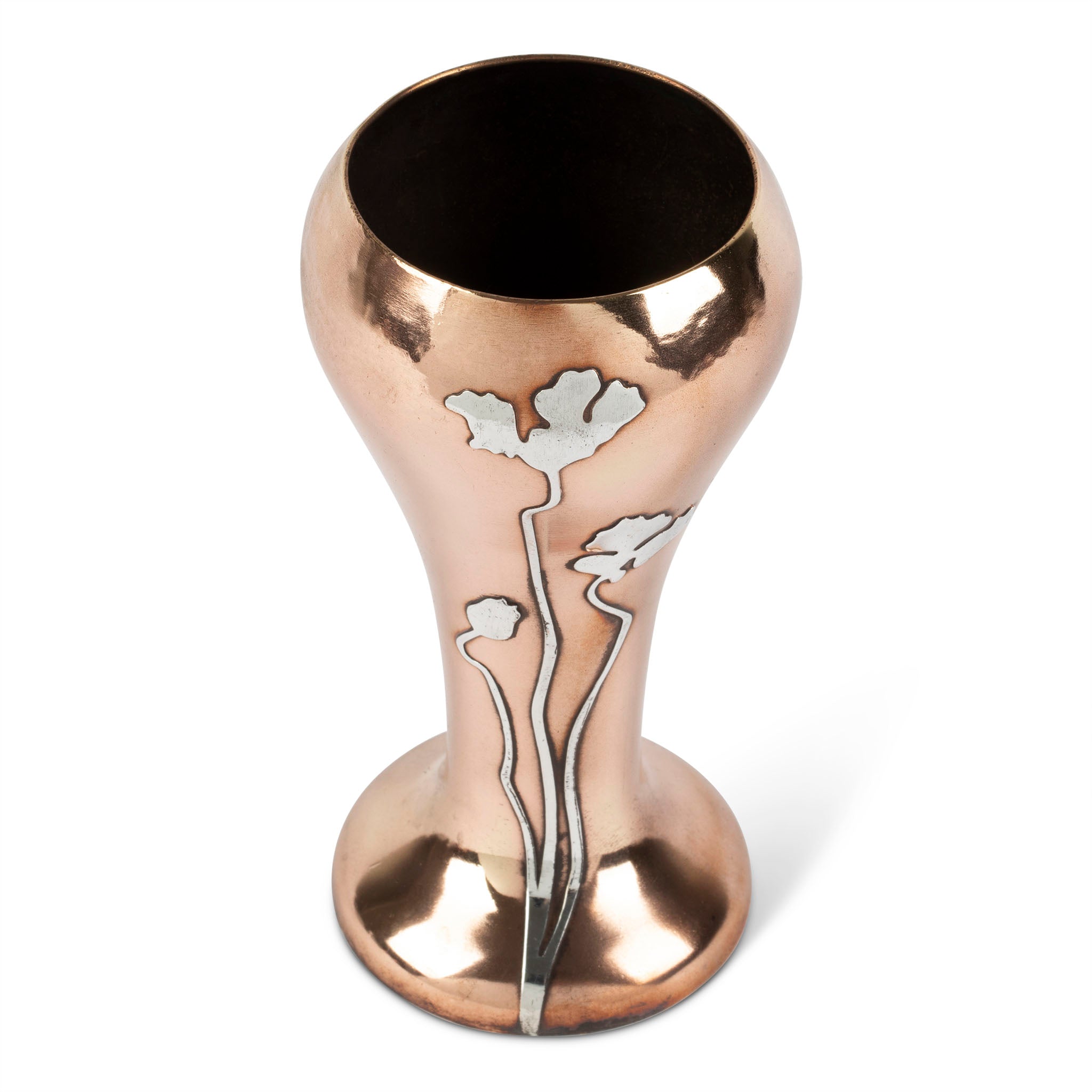 Art Nouveau Heintz Sterling on Bronze Vase