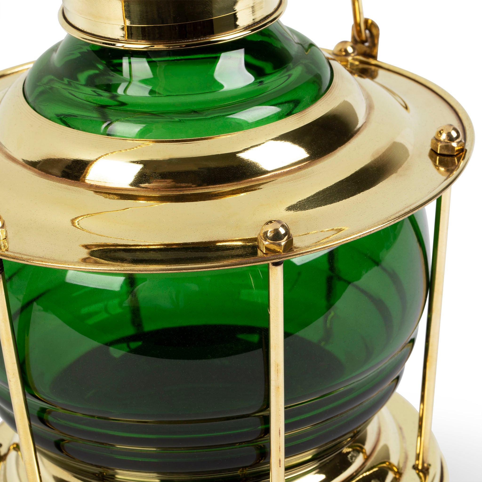 Brass Green Ship's Lantern Cocktail Shaker