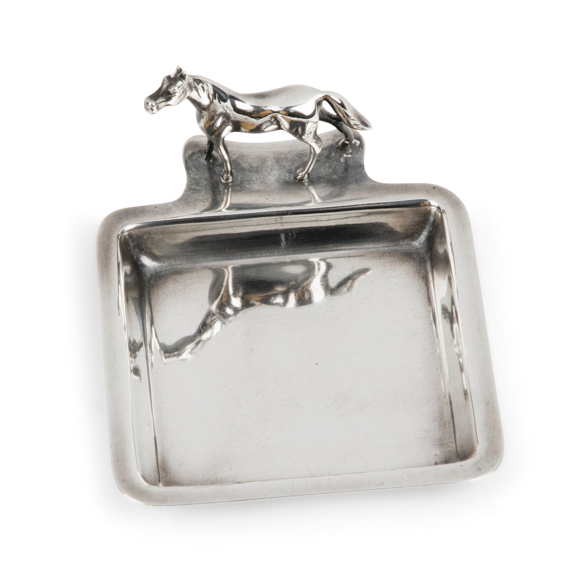 Herbst and Wassall Sterling Thoroughbred Ashtray