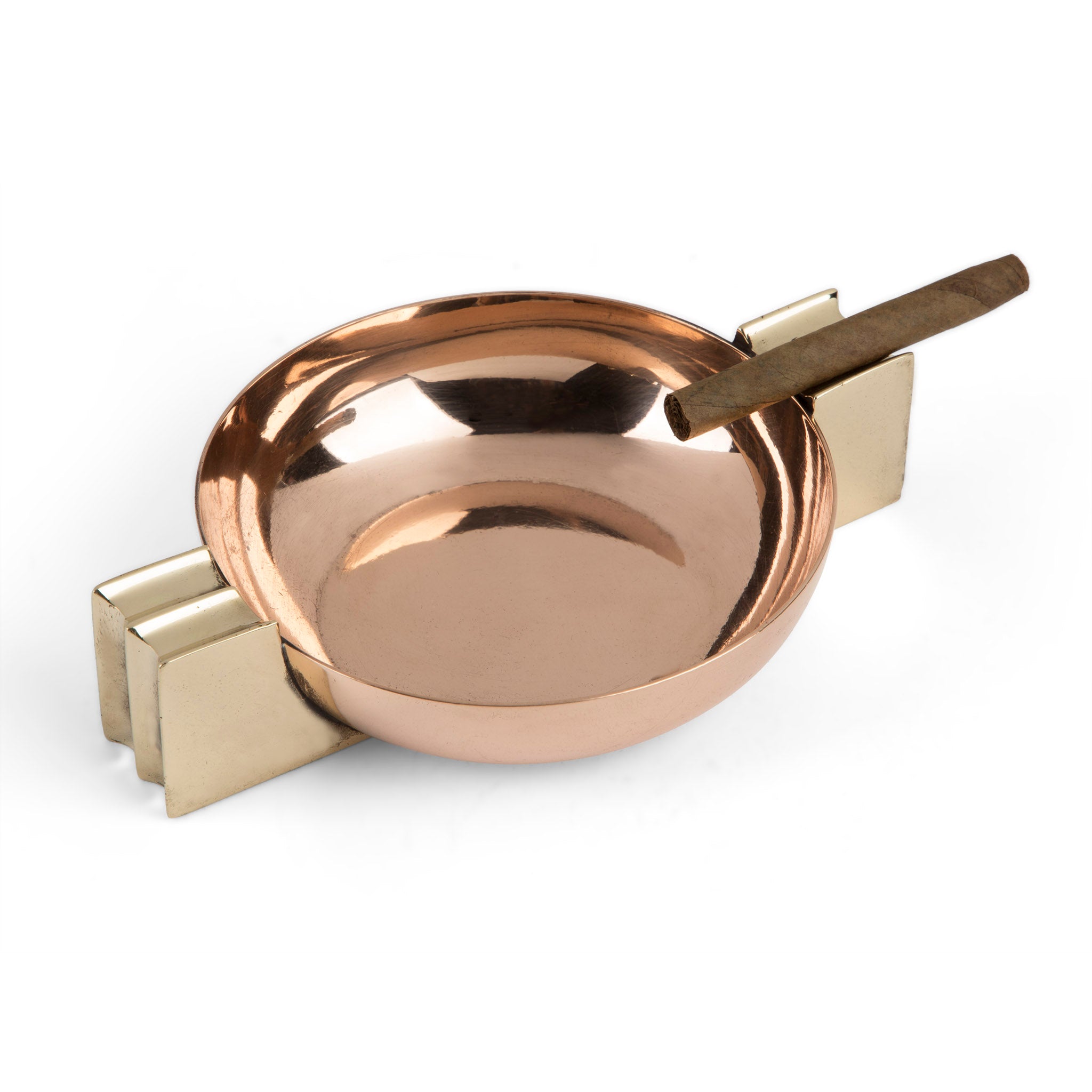 Art Deco Chase Copper Ashtray