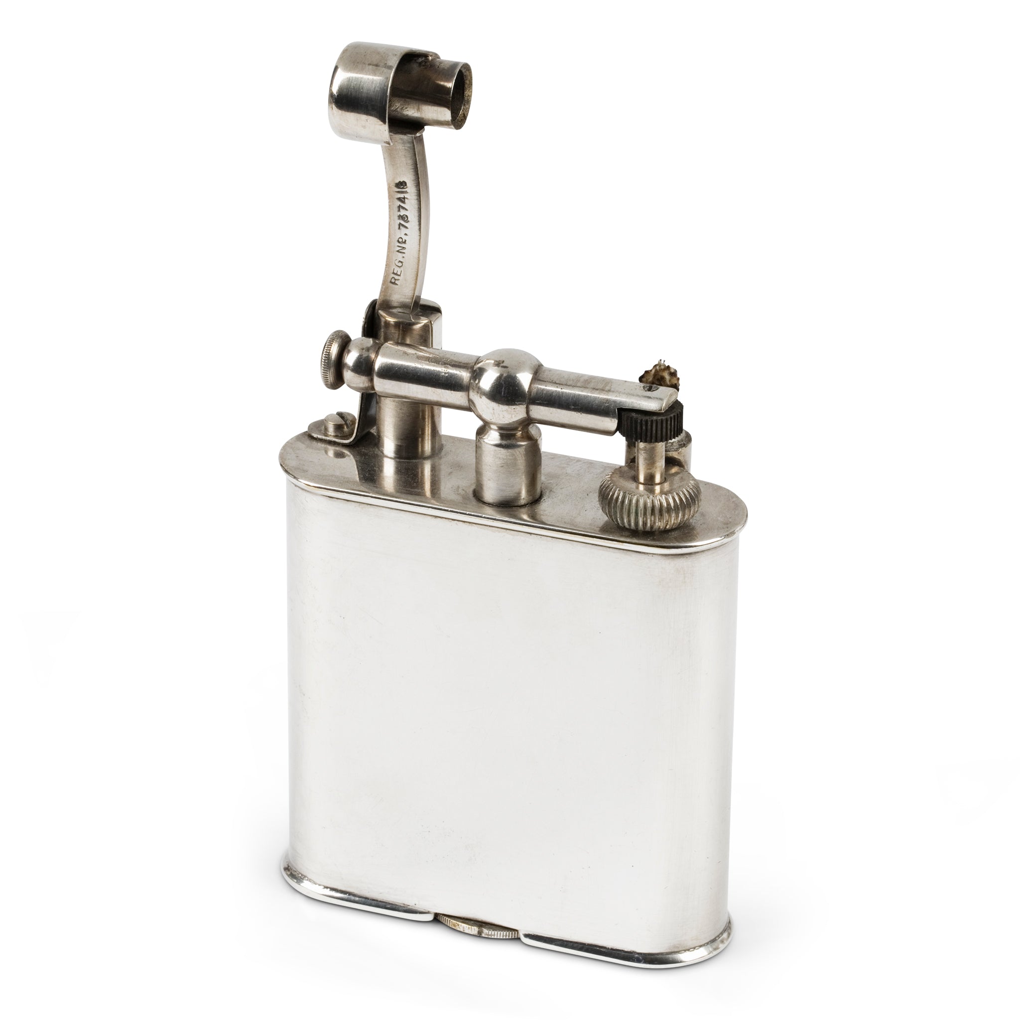 Dunhill Silver Lift-Arm Table Lighter