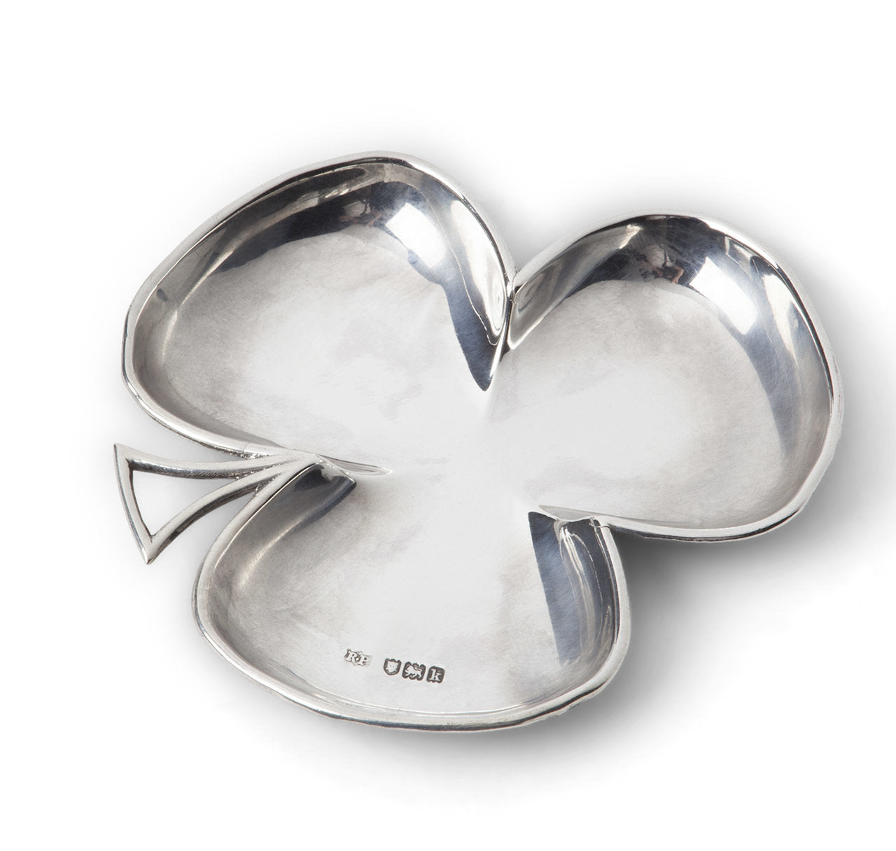 Antique Sterling Silver Clover Ashtray