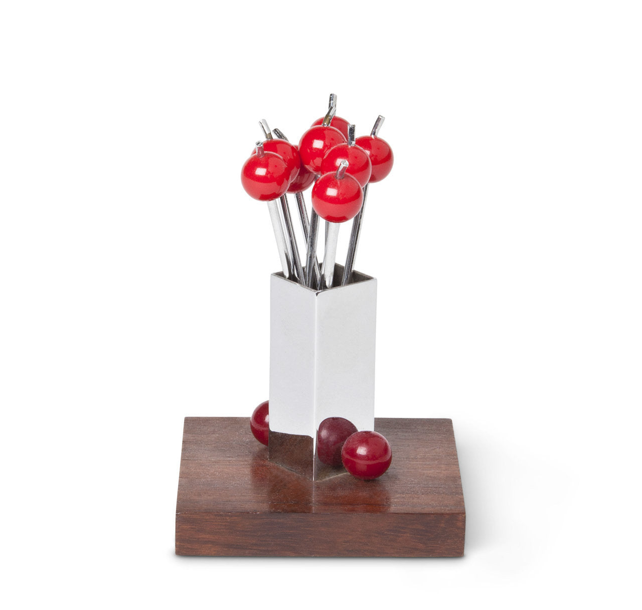 Art Deco Cherry Cocktail Pick Set