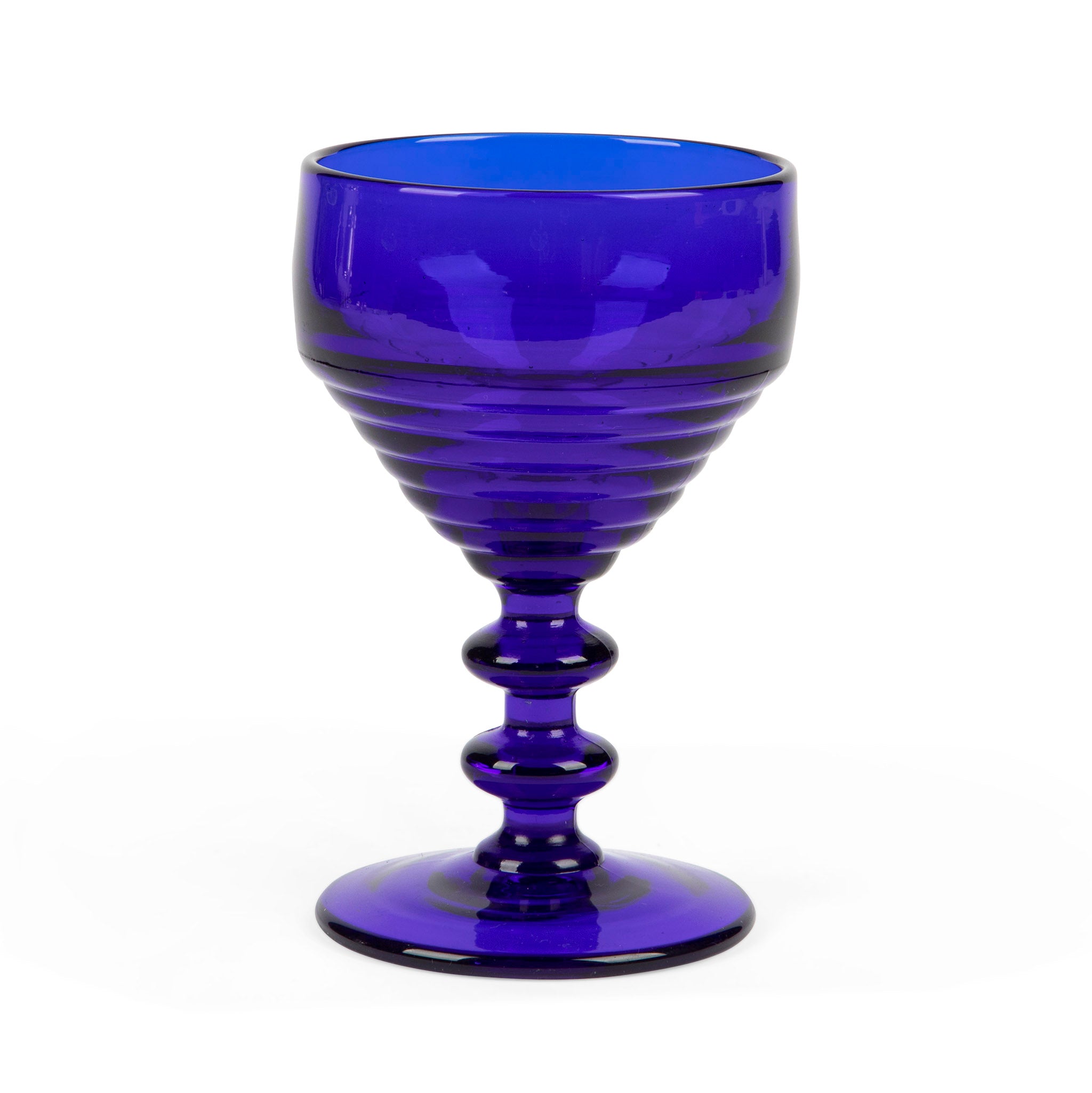 Art Deco Cobalt Blue Cocktail Glass