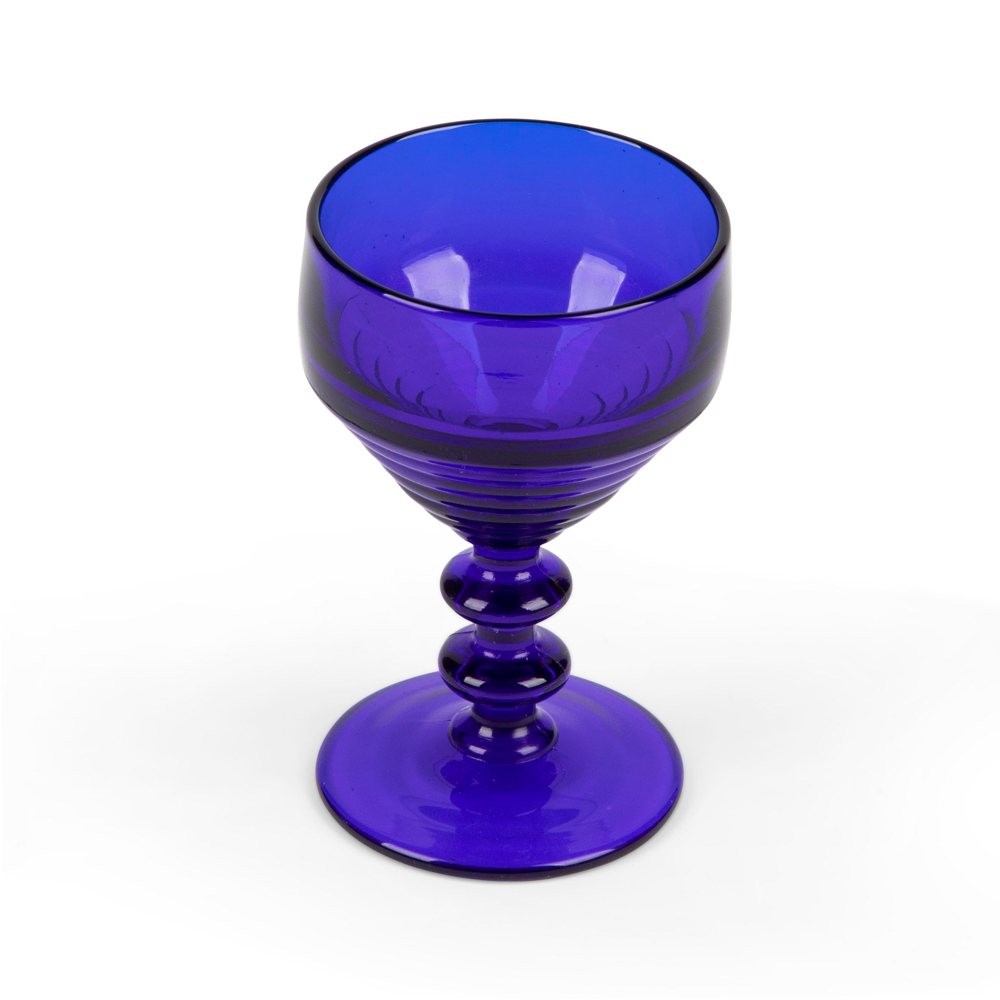 Art Deco Cobalt Blue Cocktail Glass