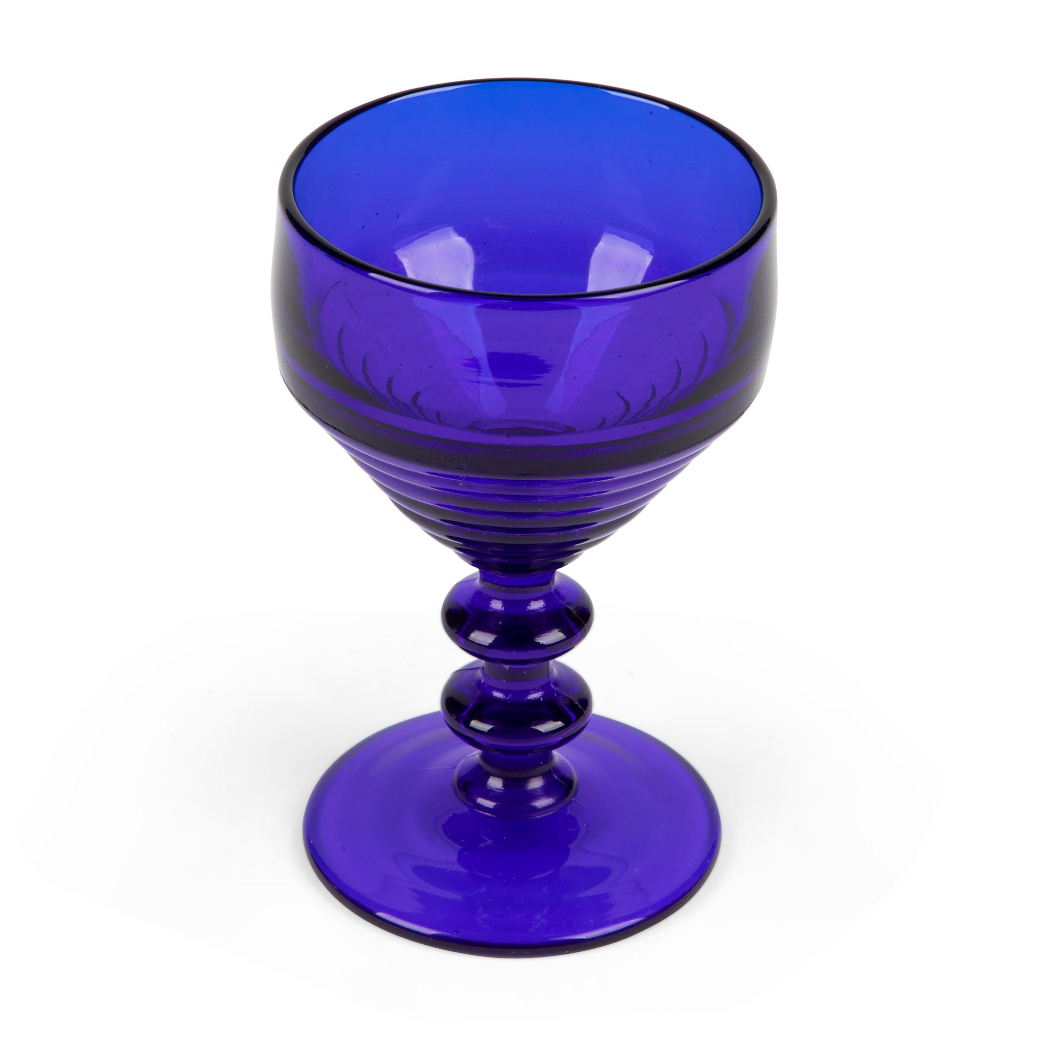 Art Deco Cobalt Blue Cocktail Glass