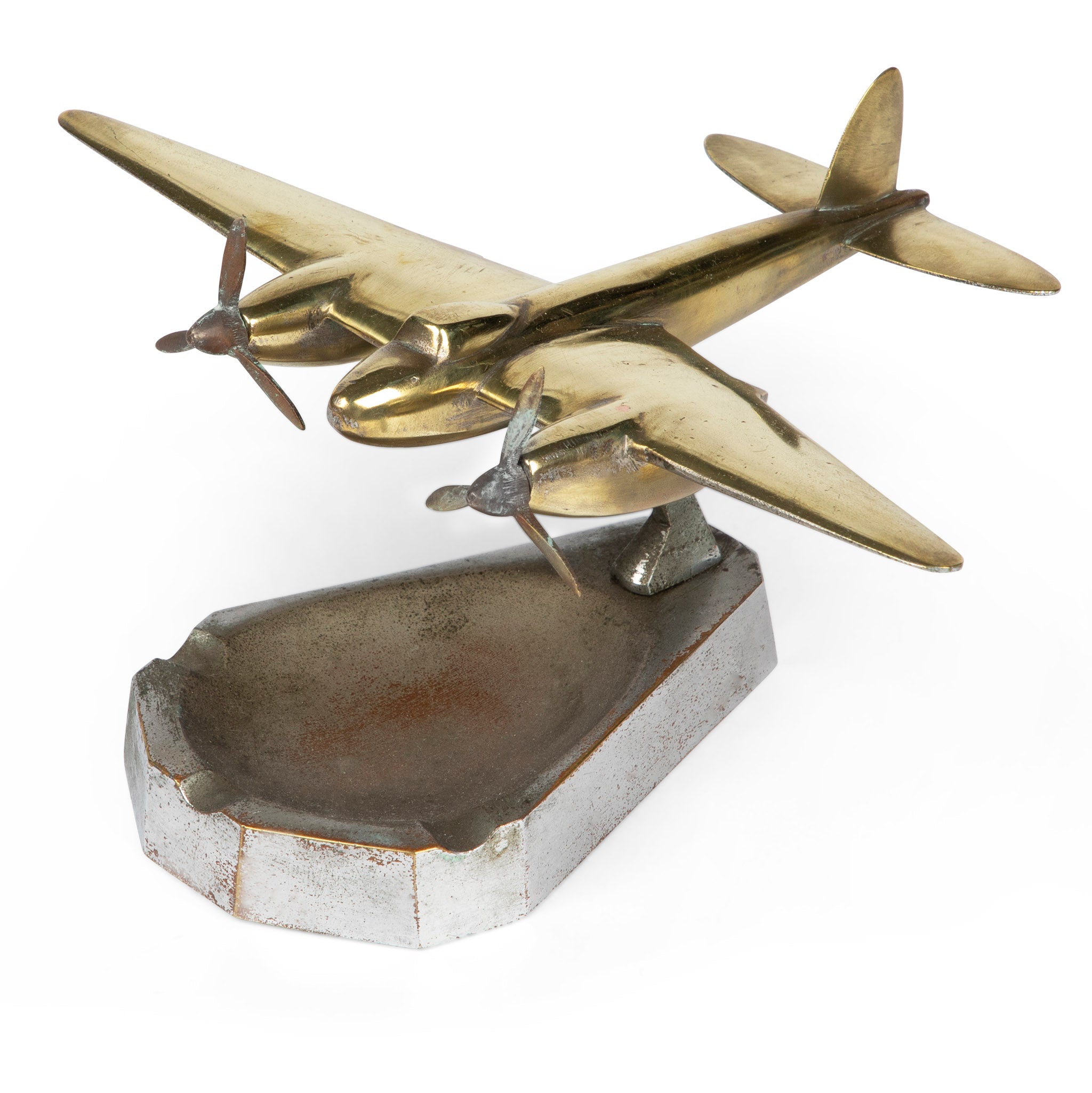 Art Deco DC-2 Airplane Ashtray