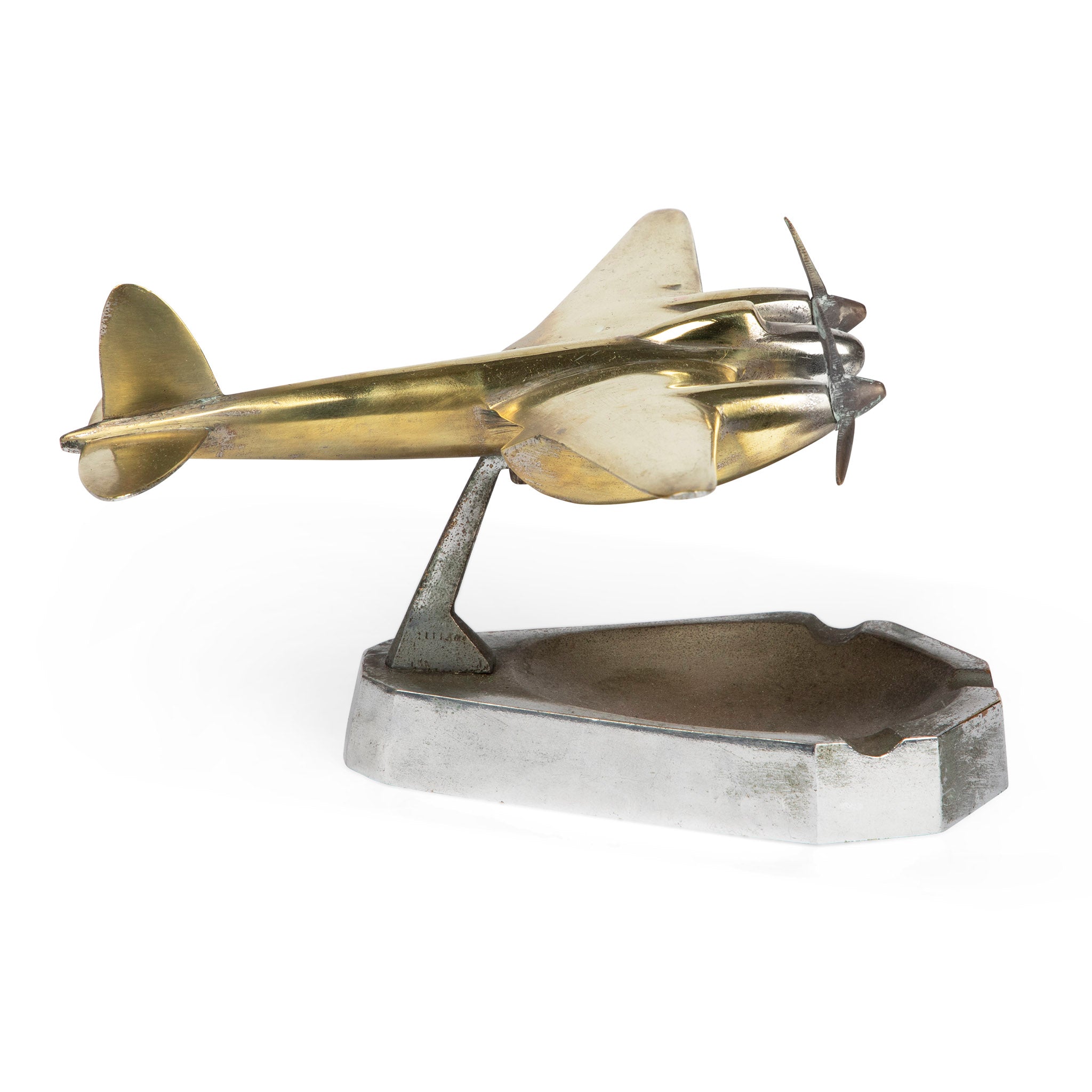 Art Deco DC-2 Airplane Ashtray