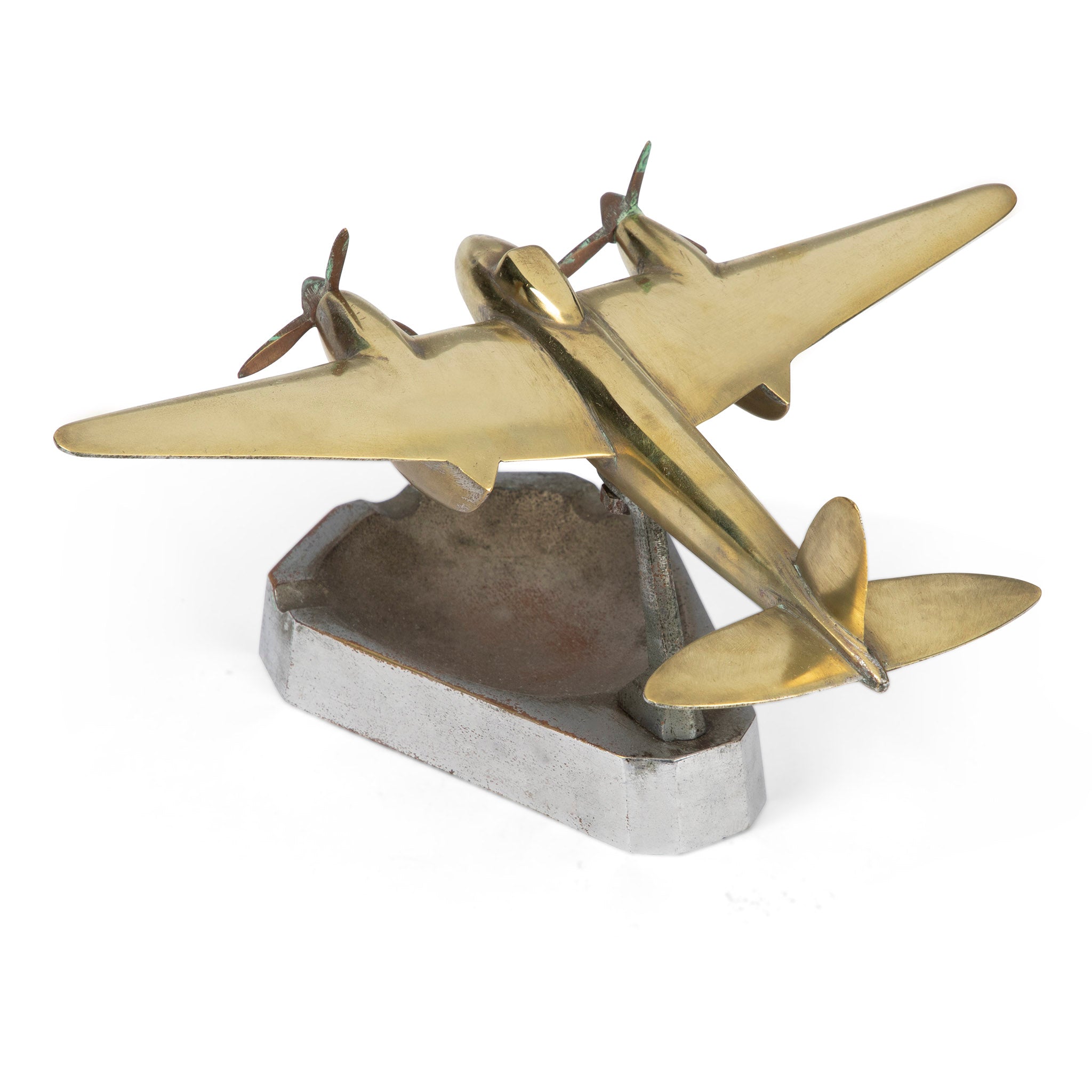 Art Deco DC-2 Airplane Ashtray