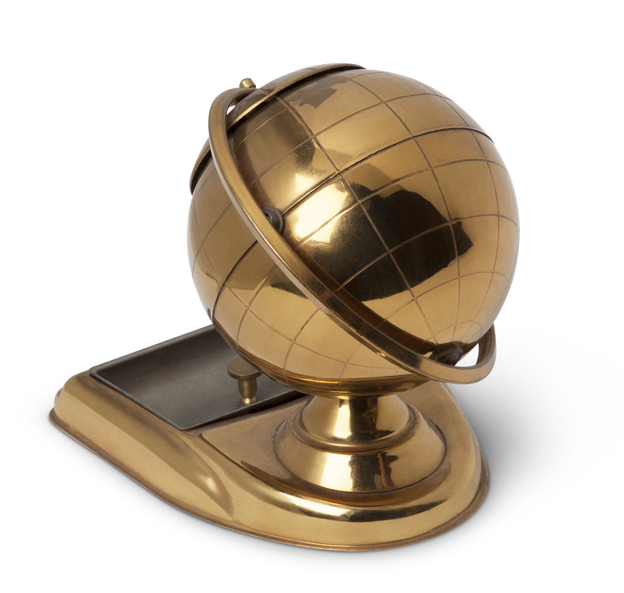 Art Deco Globe Cigarette Holder & Ashtray