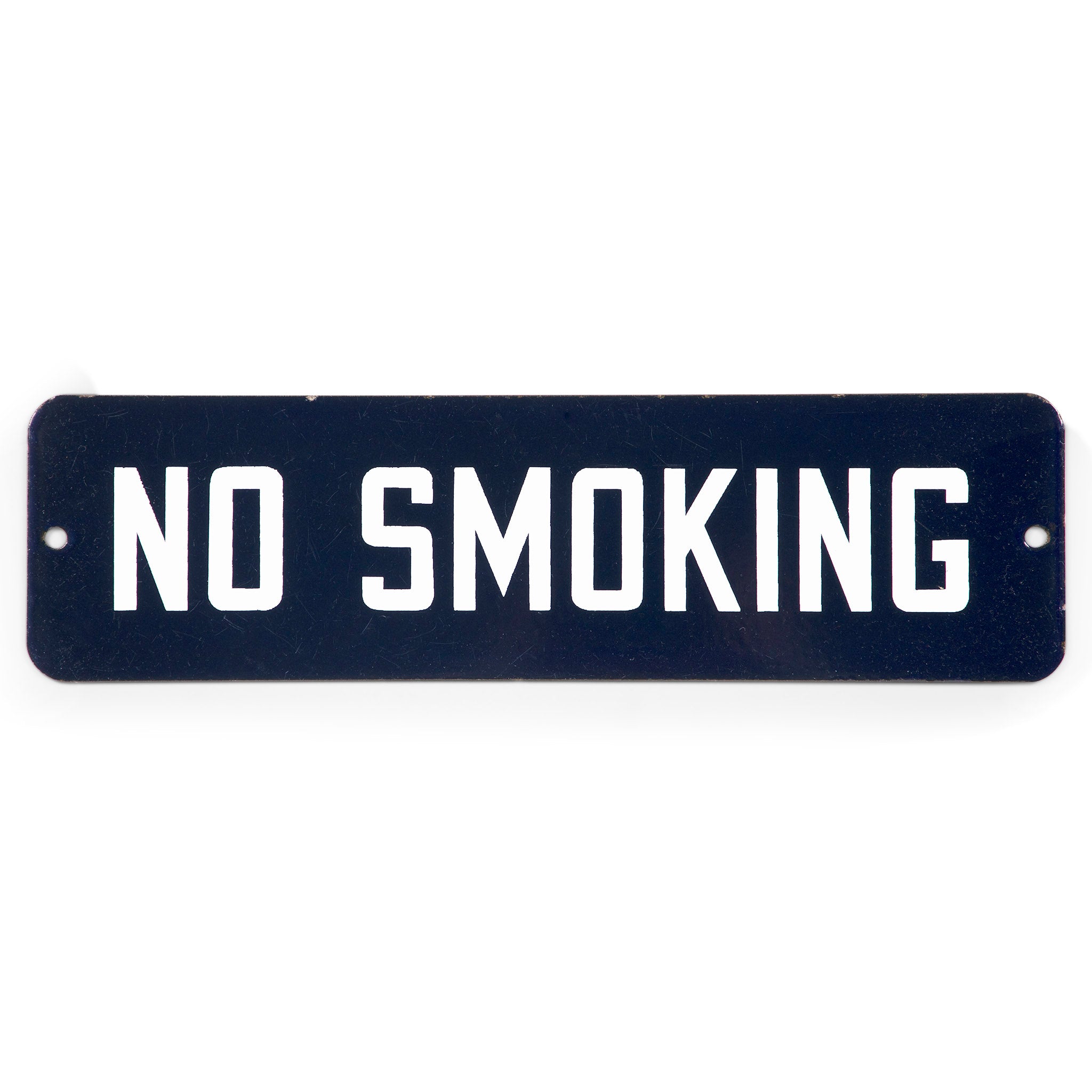 No Smoking Porcelain Sign