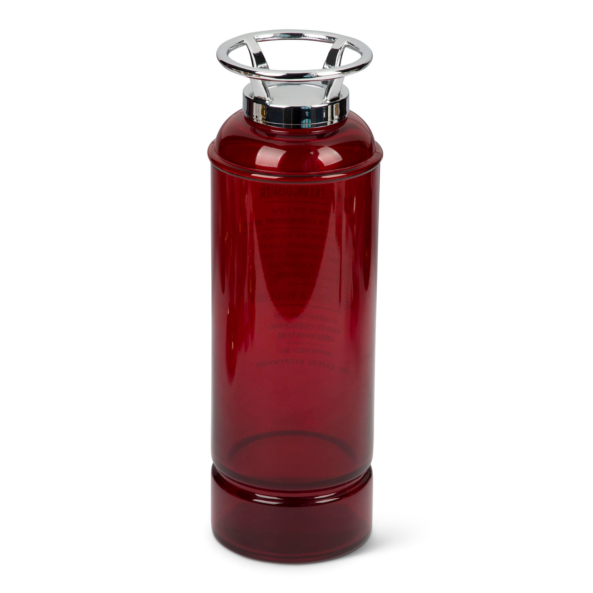 Art Deco Ruby Glass Thirst Extinguisher Cocktail Shaker