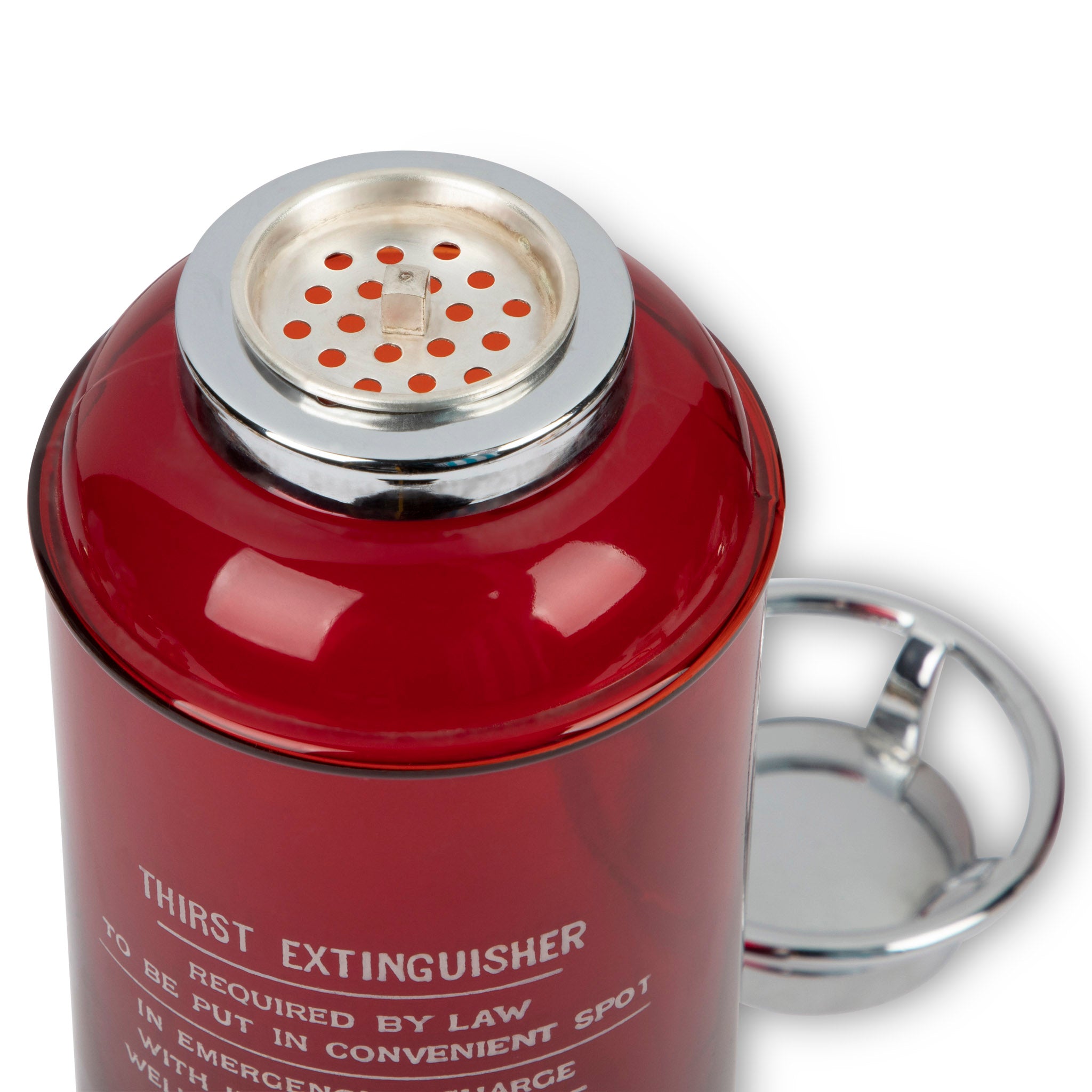 Art Deco Ruby Glass Thirst Extinguisher Cocktail Shaker