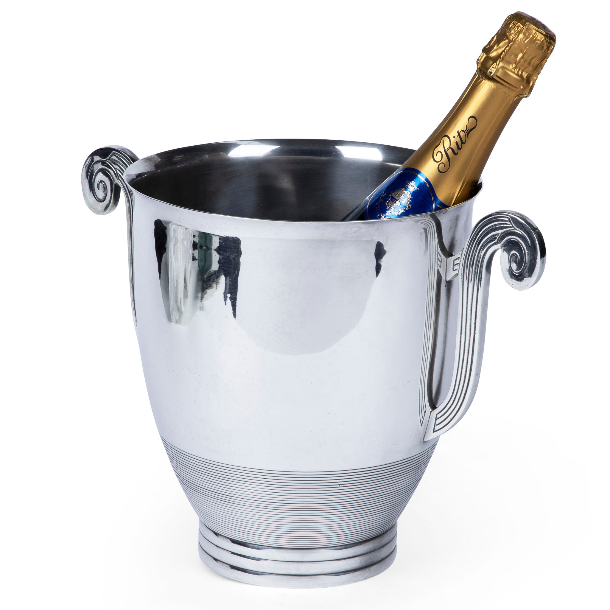 Art Deco Silver Champagne Bucket Wine Cooler