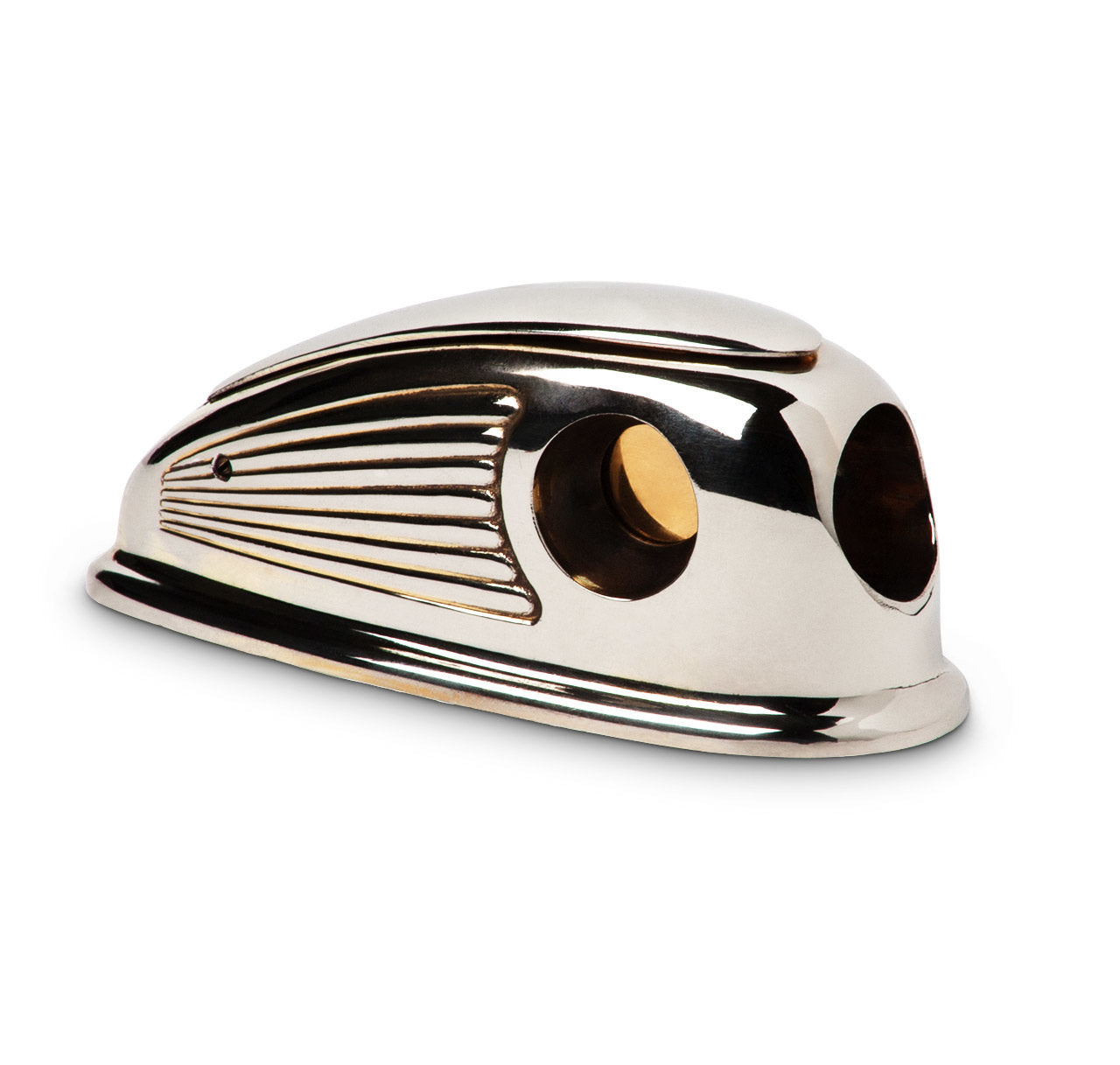 Streamline Chrome Art Deco Cigar Cutter