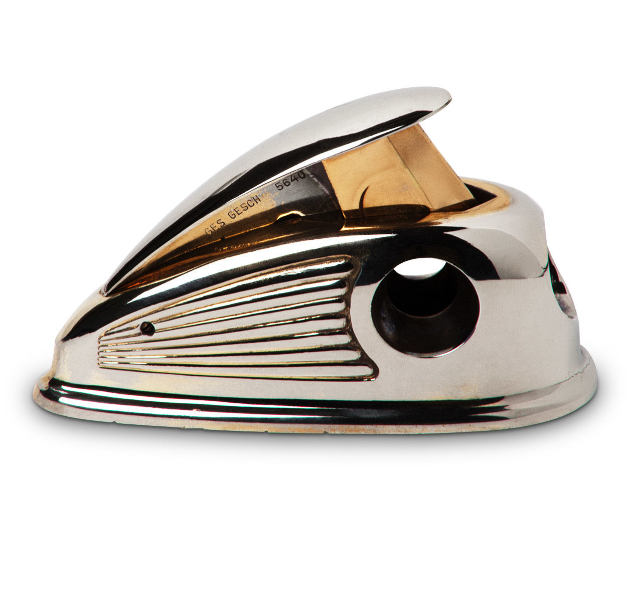 Streamline Chrome Art Deco Cigar Cutter