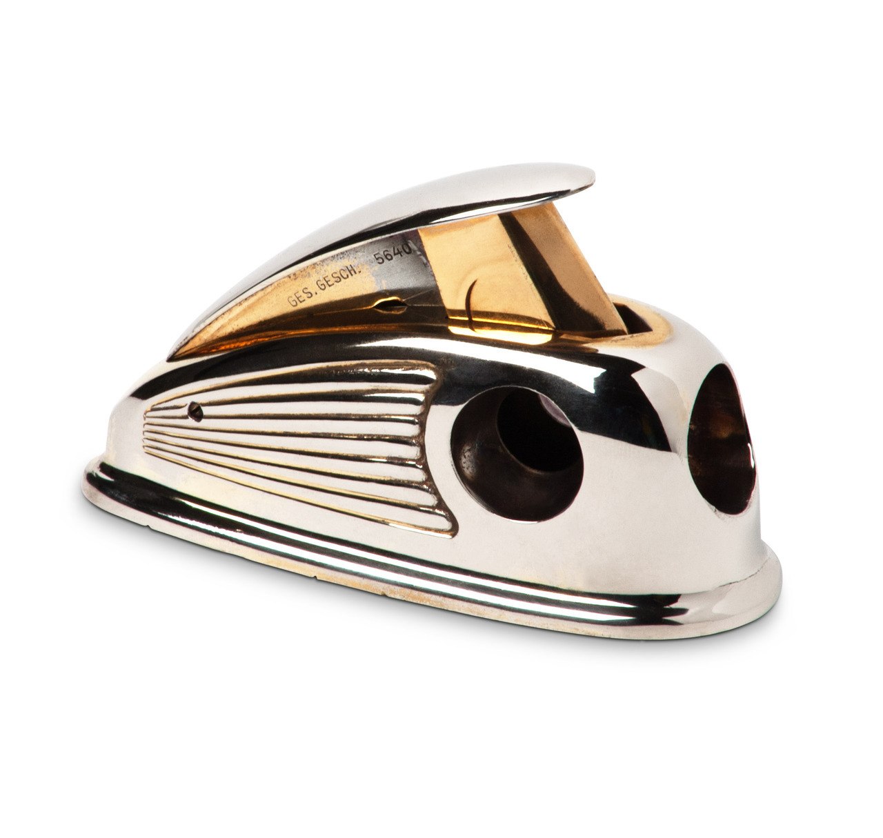 Streamline Chrome Art Deco Cigar Cutter