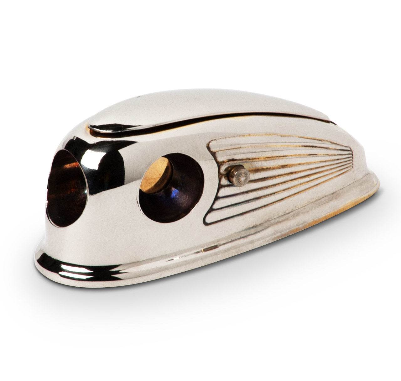 Streamline Chrome Art Deco Cigar Cutter