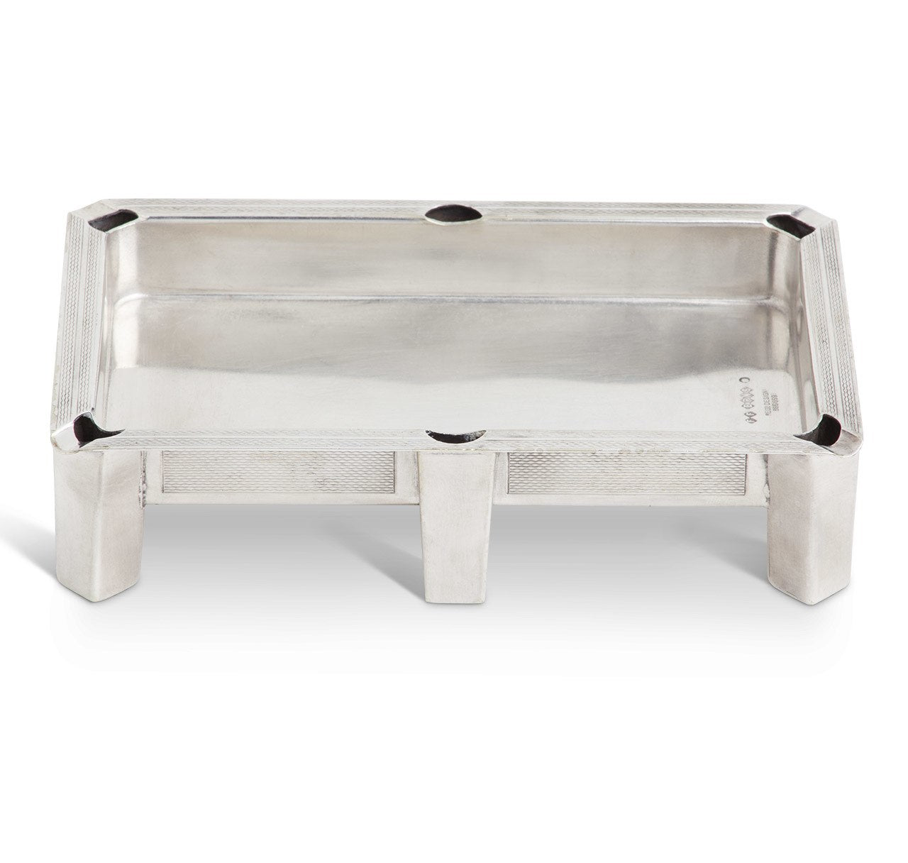 Art Deco Silver-Plate Billiard Table Ashtray