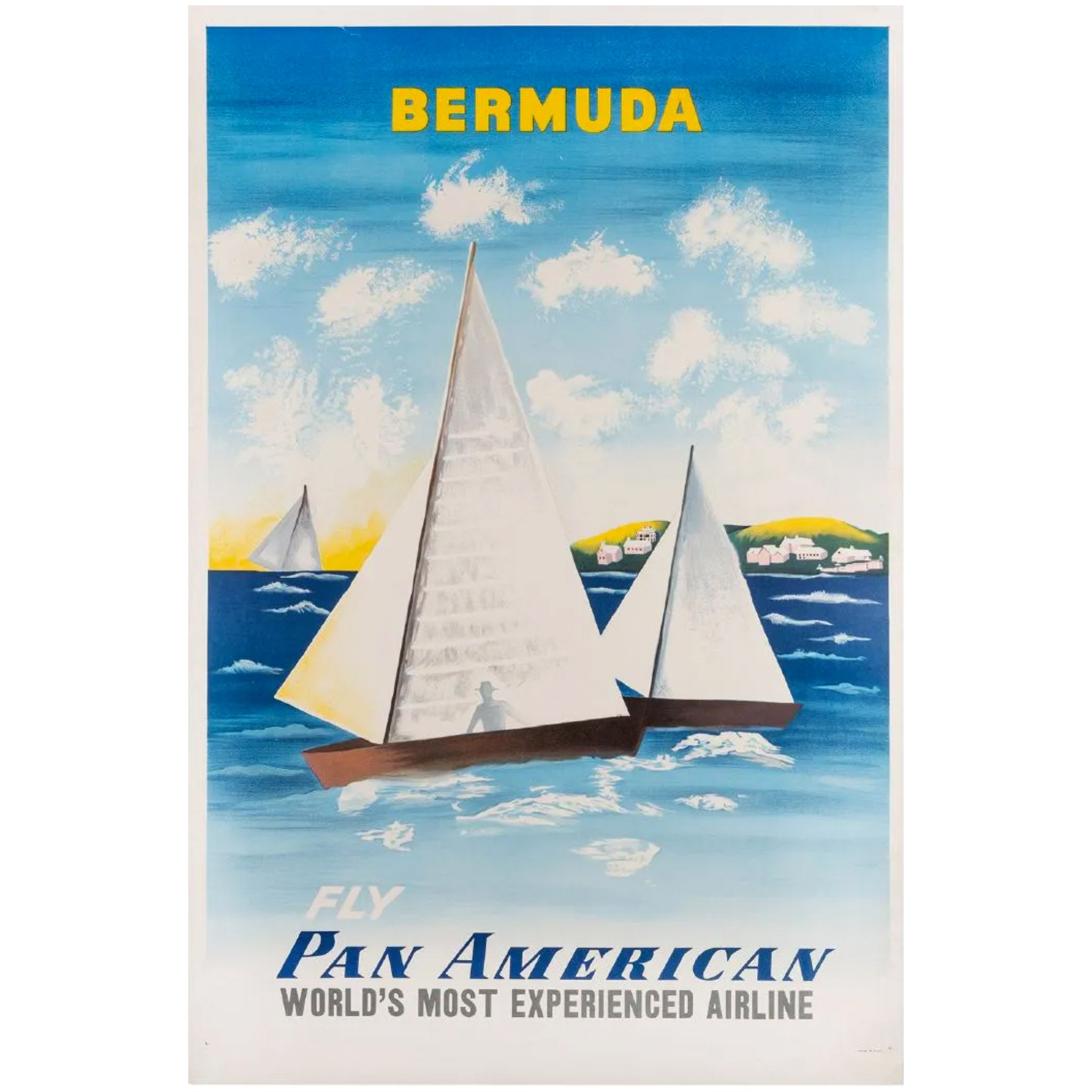 Bermuda Fly Pan American Original Poster