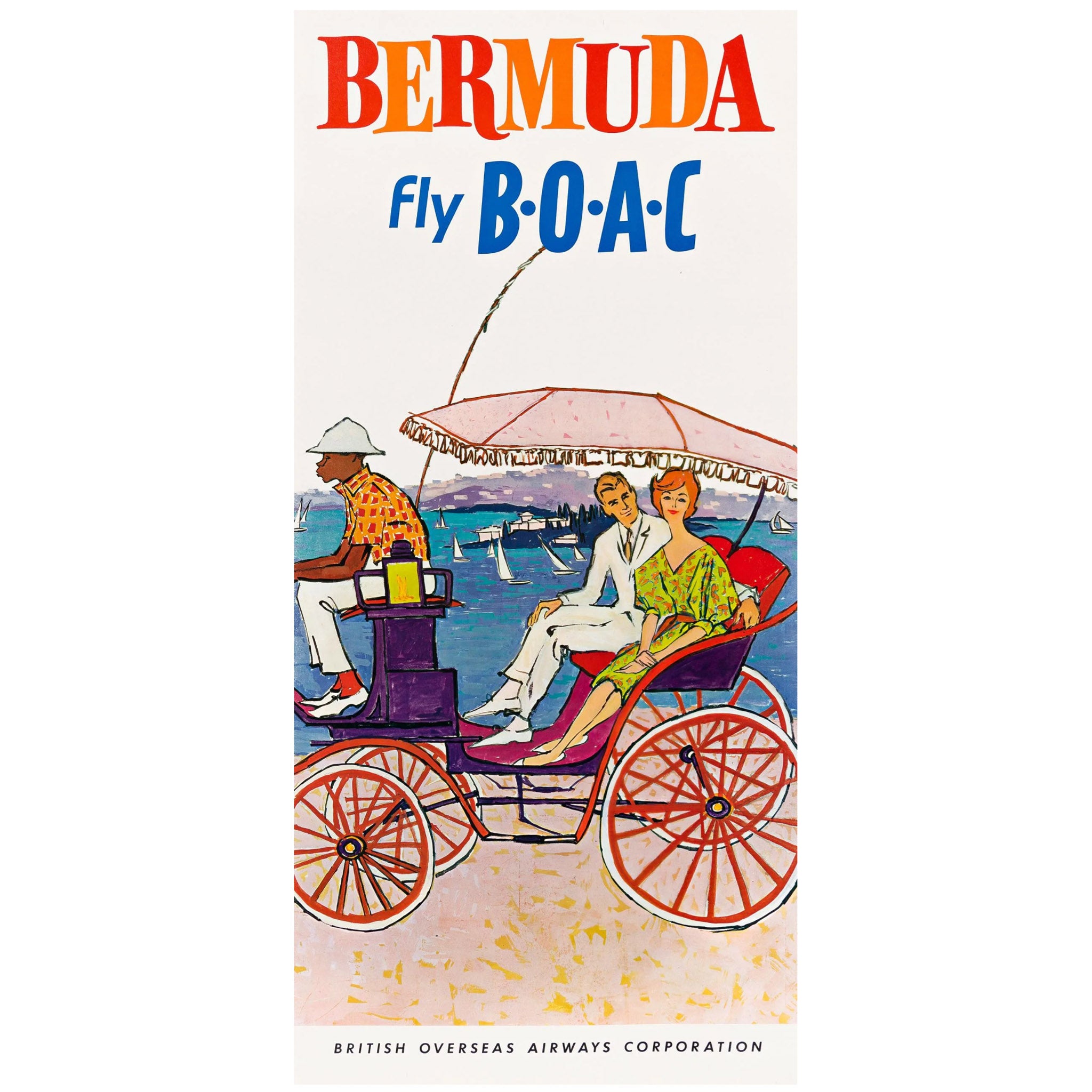 Bermuda Fly British Overseas Airways Corp Original Poster
