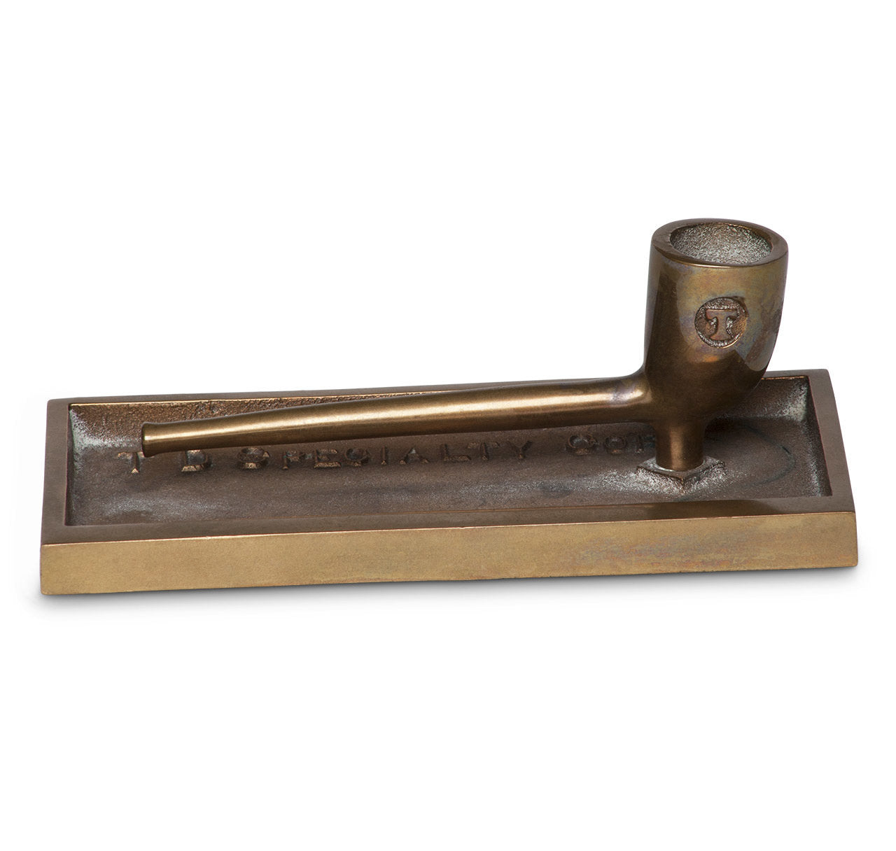 Bronze Cigar Ashtray & Match Holder