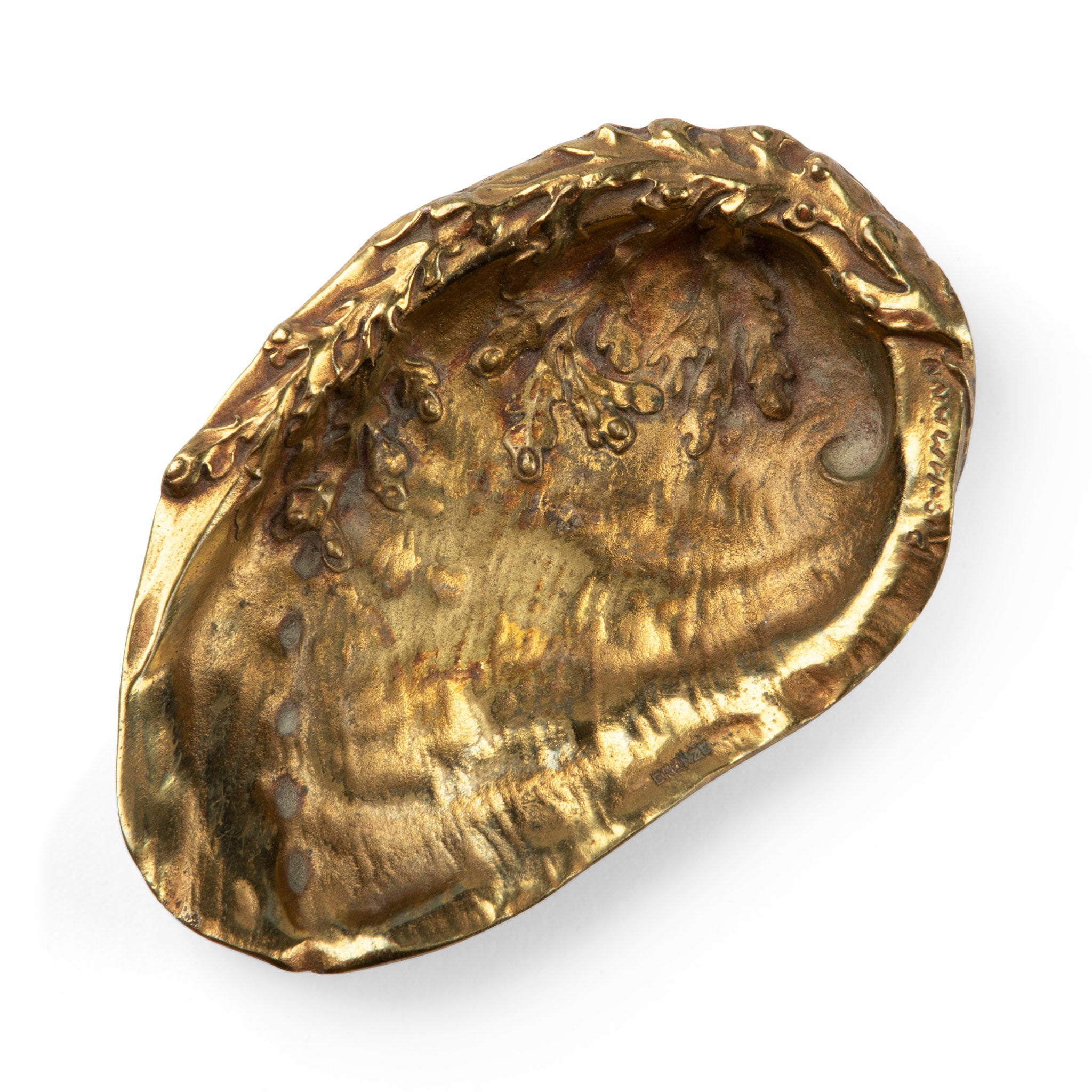Bronze Oyster Shell Cigar Ashtray