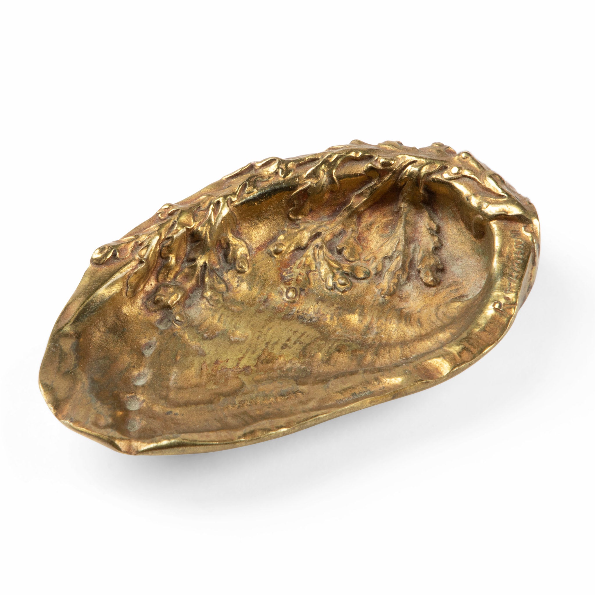Bronze Oyster Shell Cigar Ashtray